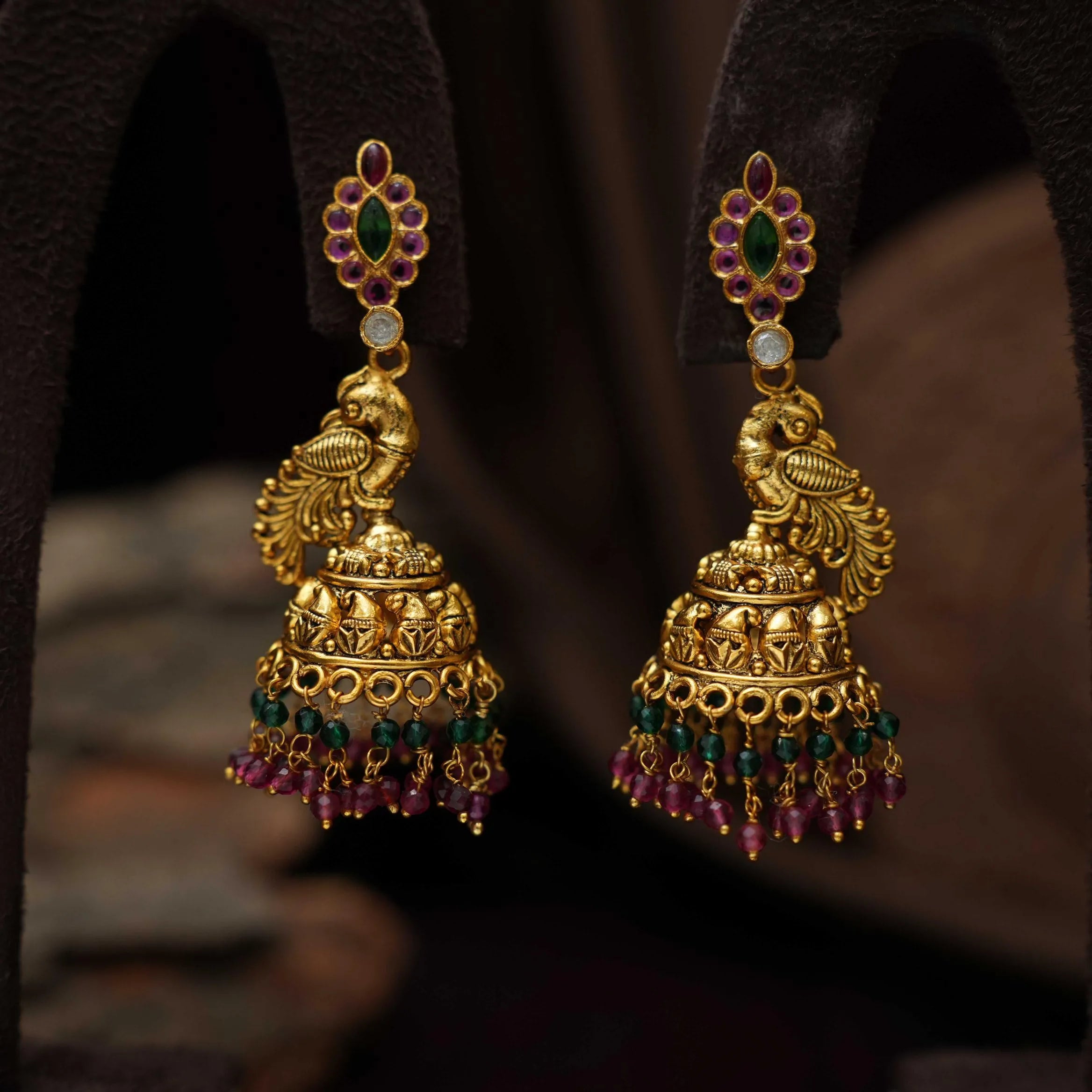 Kaira Silver Jhumka Earrings