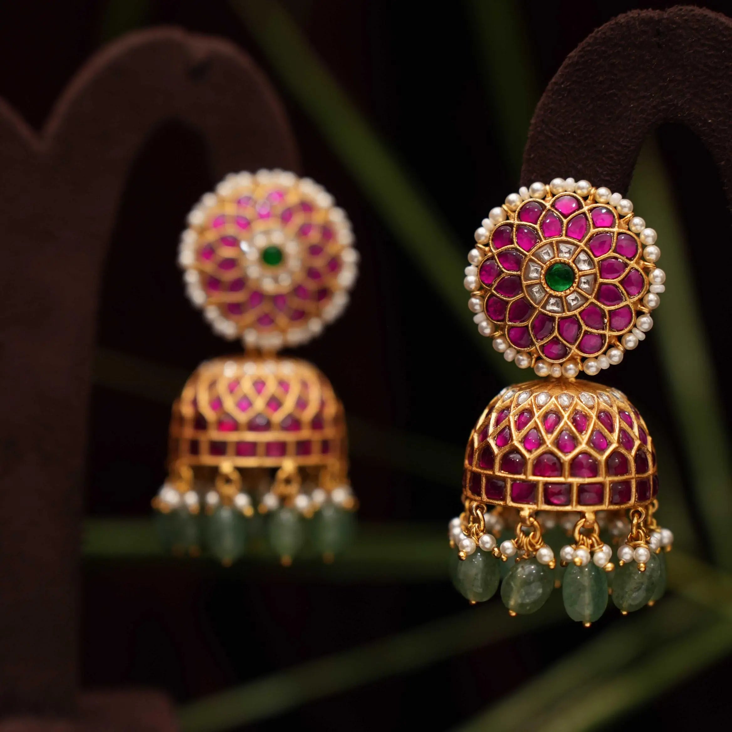 Kaira Silver Jhumka Earrings