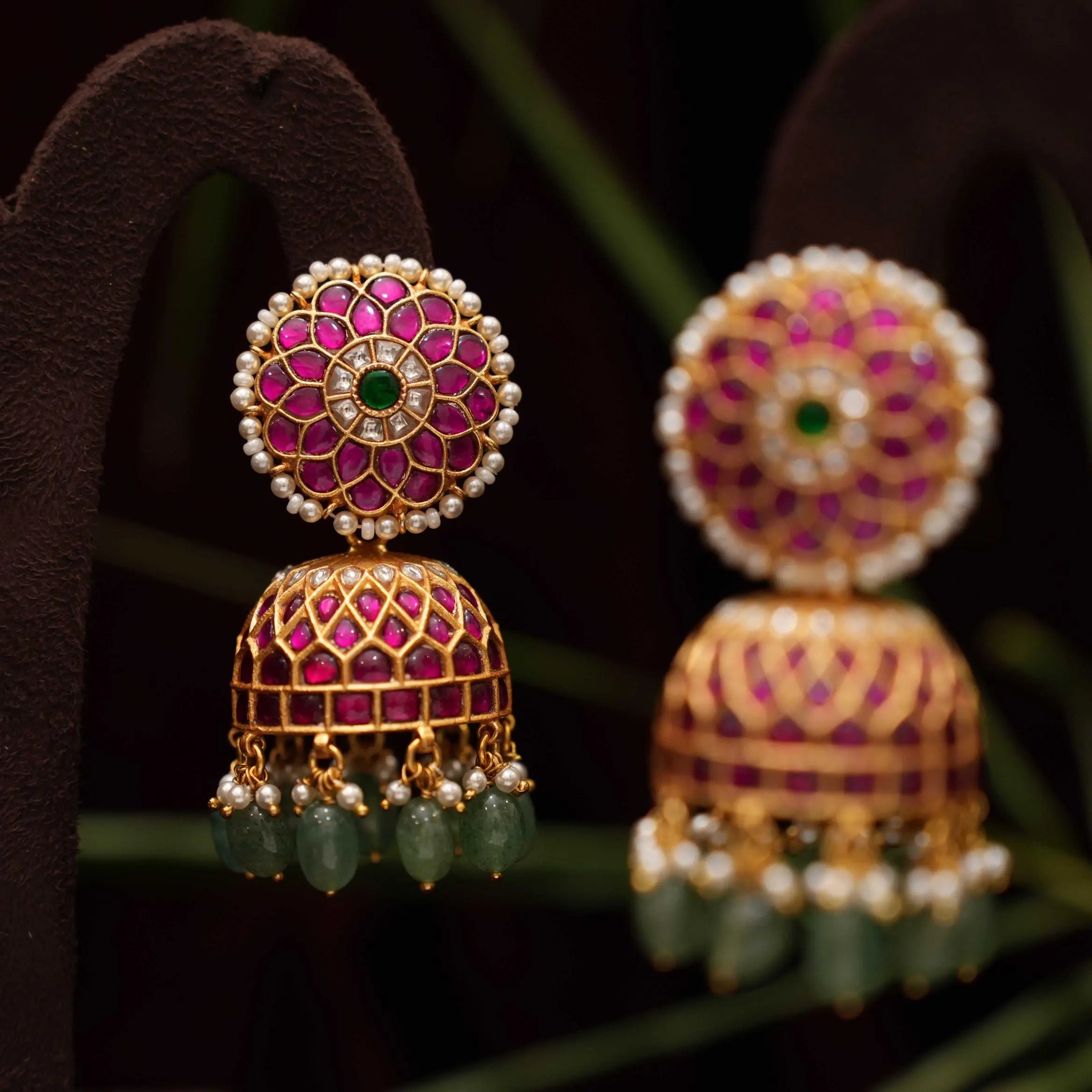 Kaira Silver Jhumka Earrings