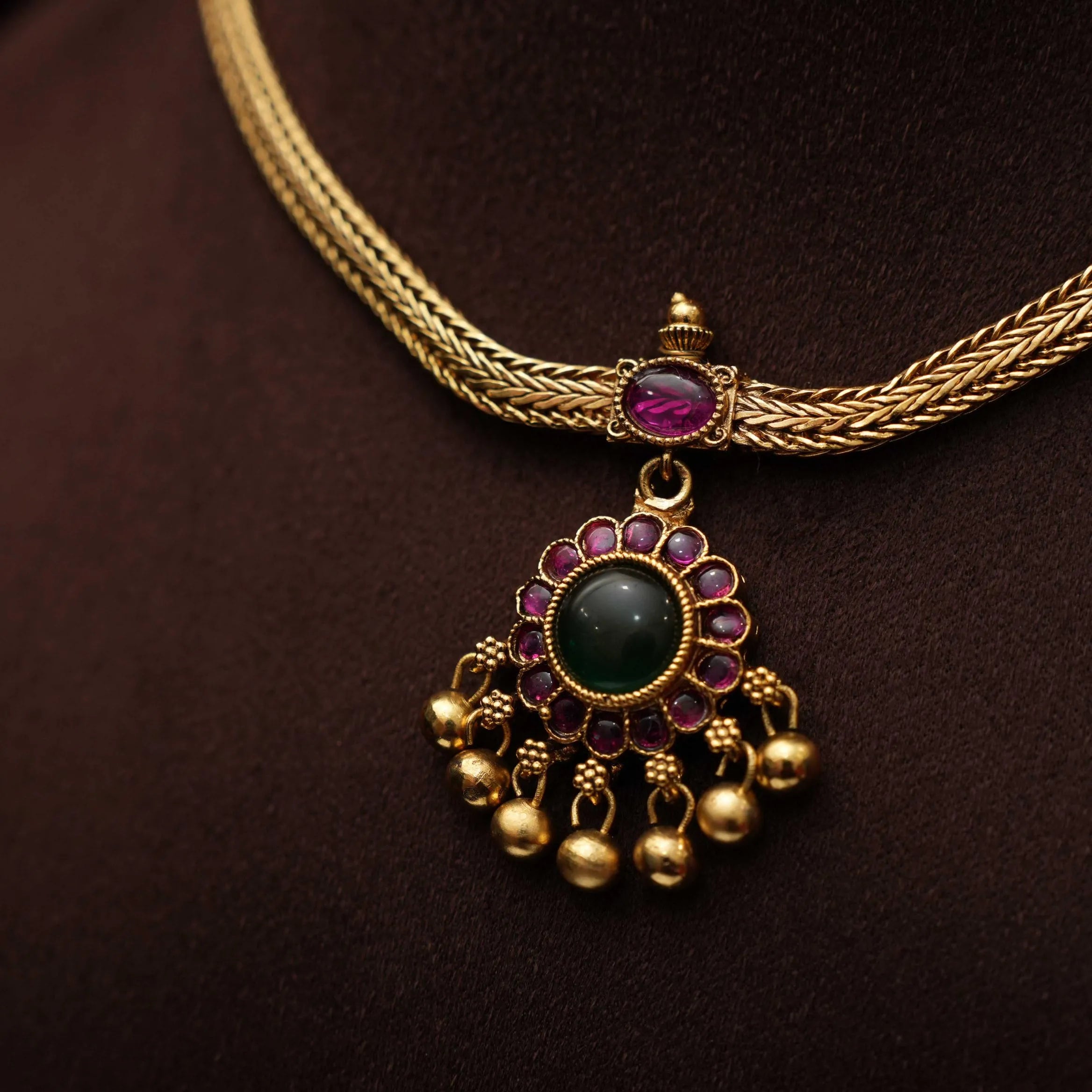 Kamala Antique Attigai Necklace