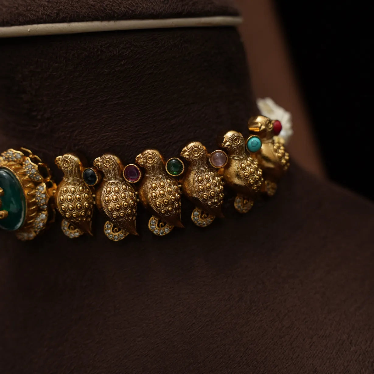 Kamalika Antique Choker - Green