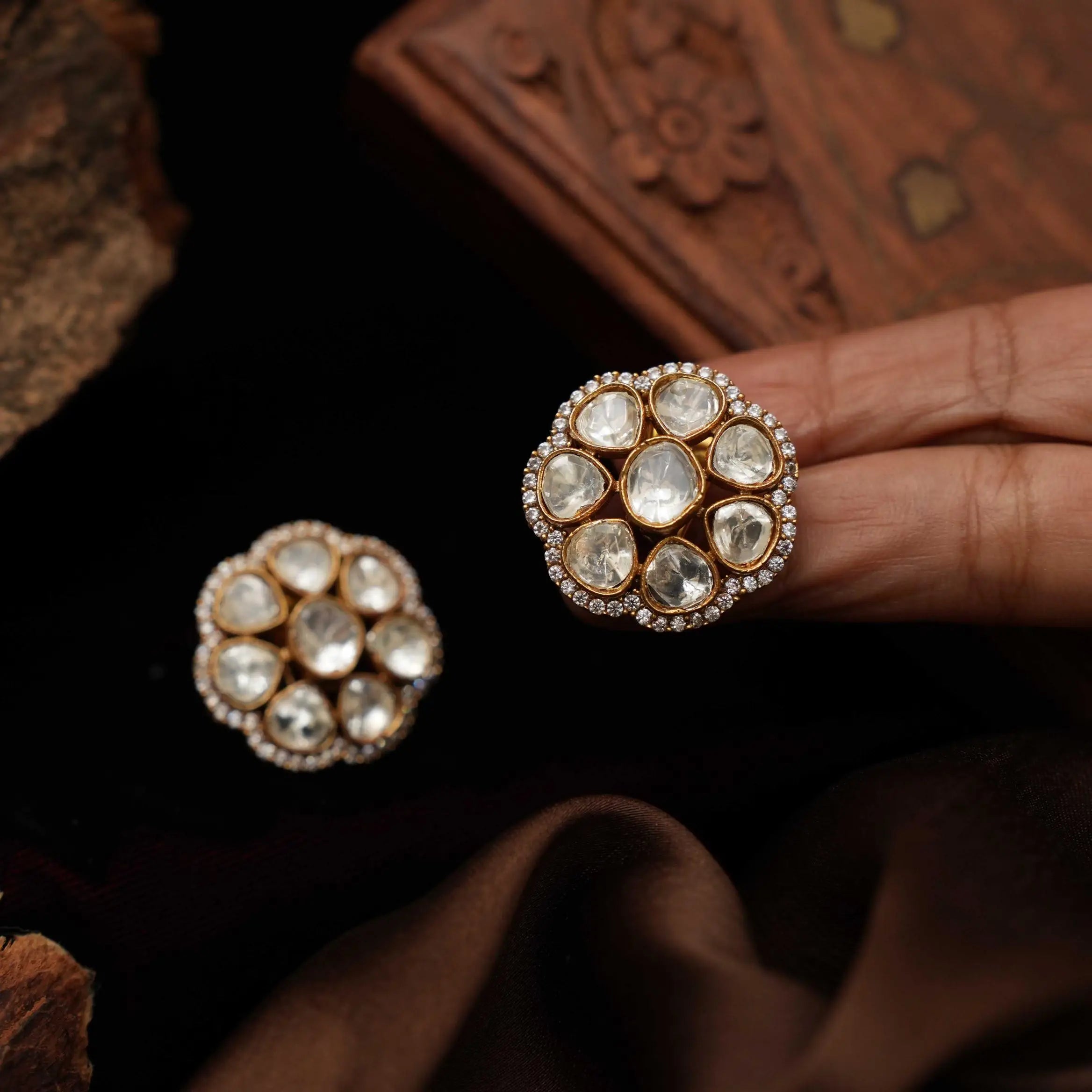 Kanika Polki Ear Stud