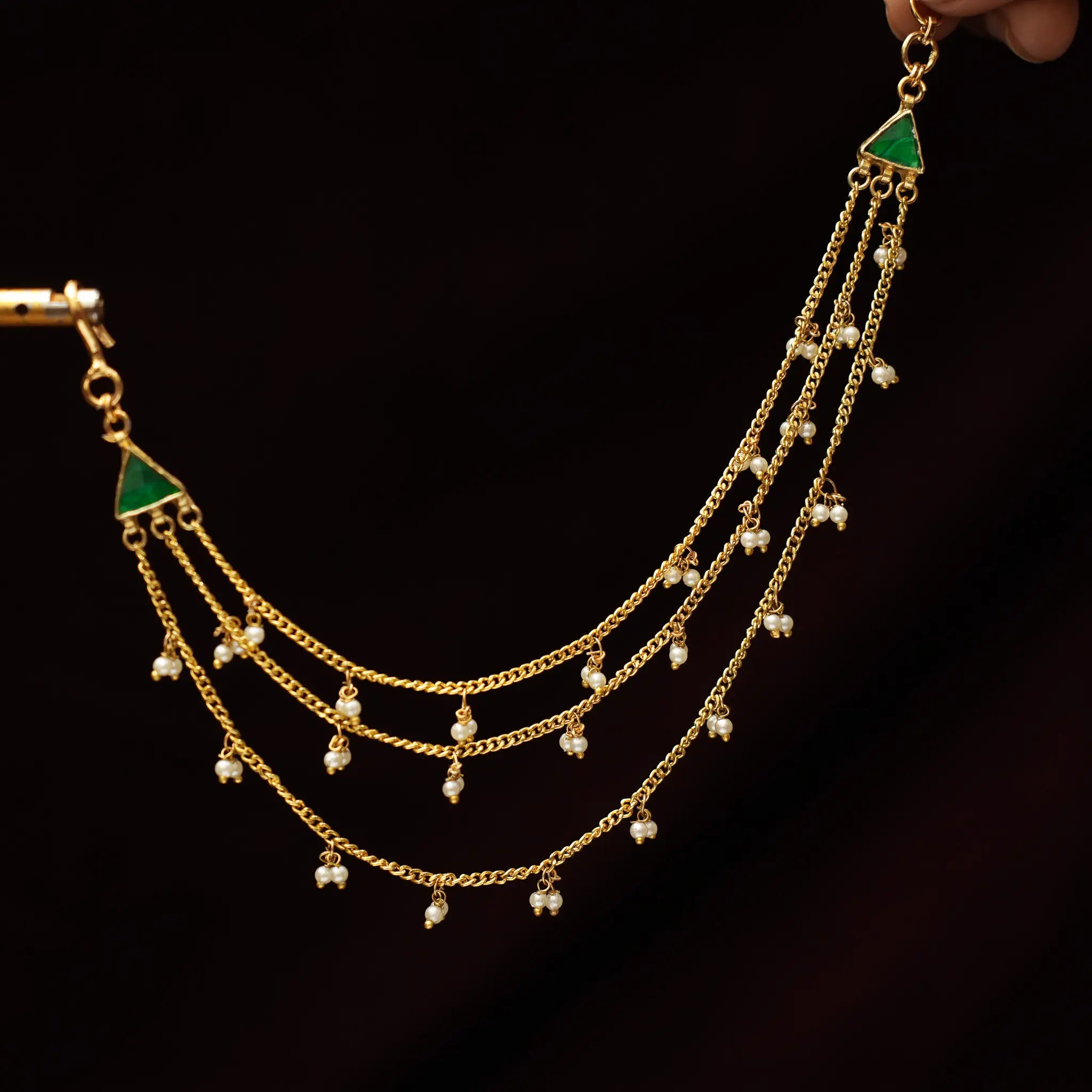 Karisma Polki Ear Chain