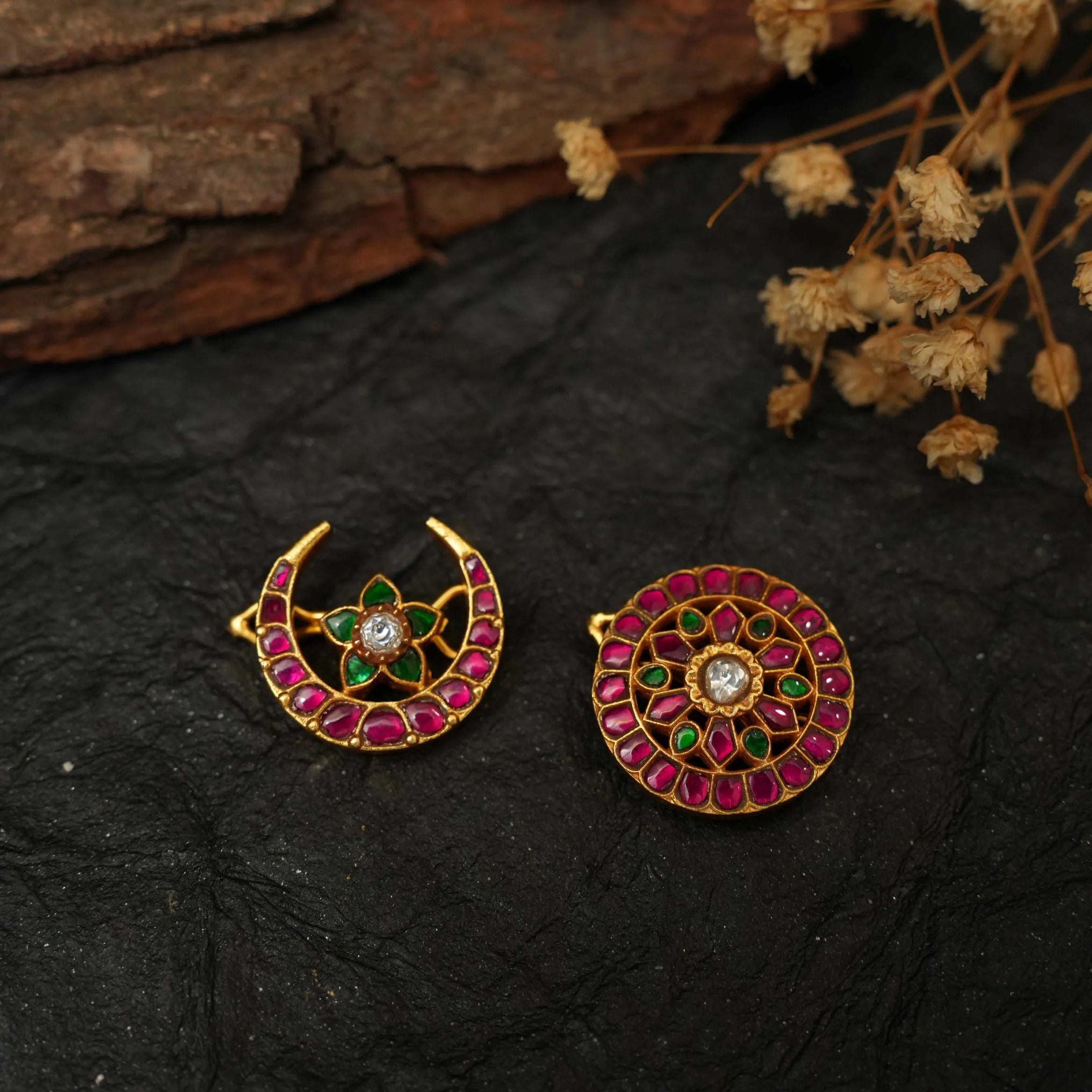 Kavi Sun and Moon Silver Hair Accessory - Lena