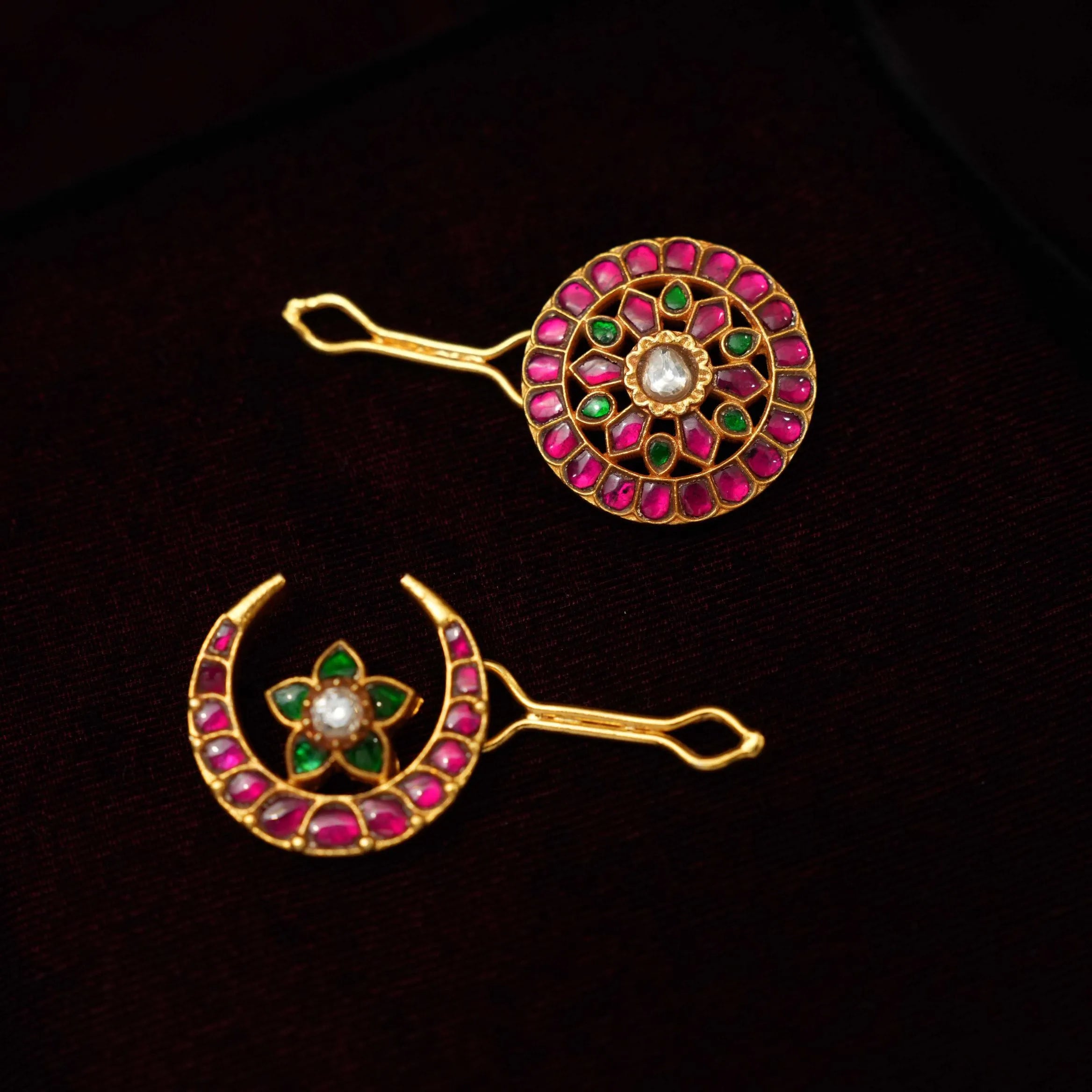 Kavi Sun and Moon Silver Hair Accessory - Lena