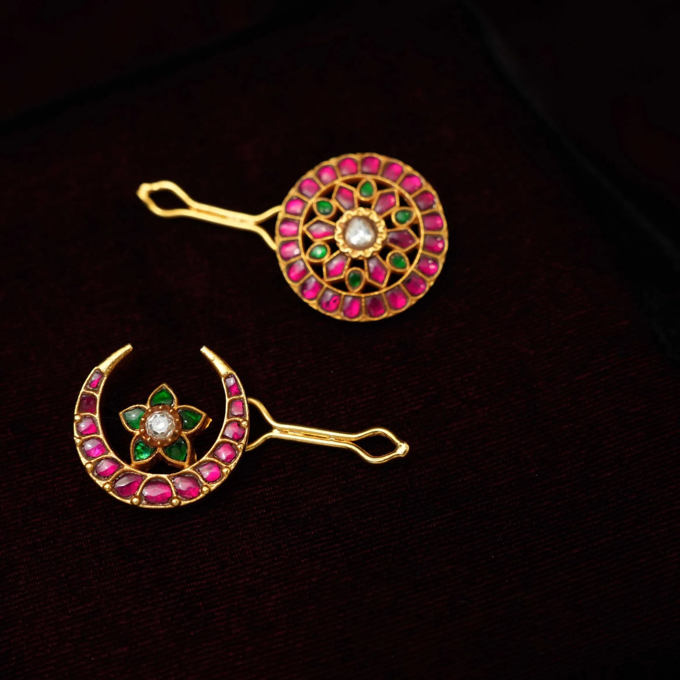 Kavi Sun and Moon Silver Hair Accessory - Lena