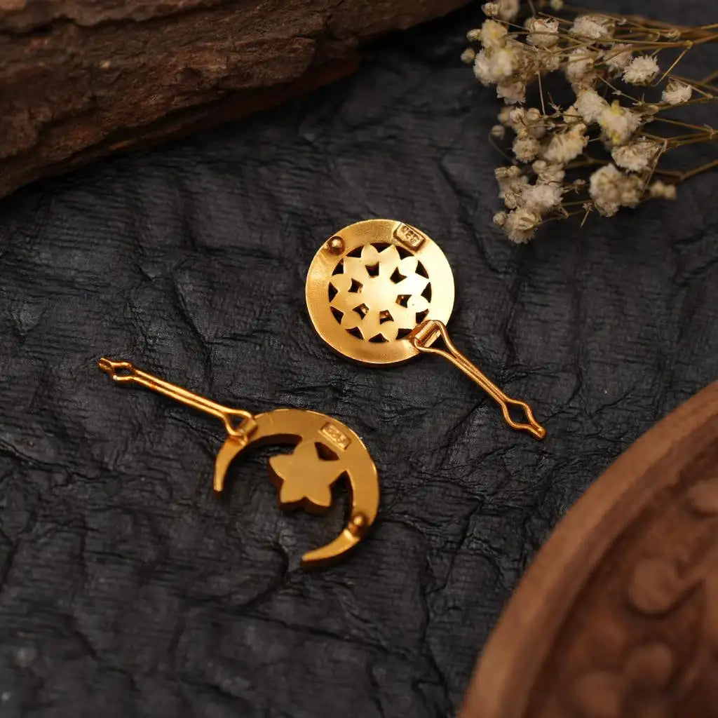 Kavi Sun and Moon Silver Hair Accessory - Mani