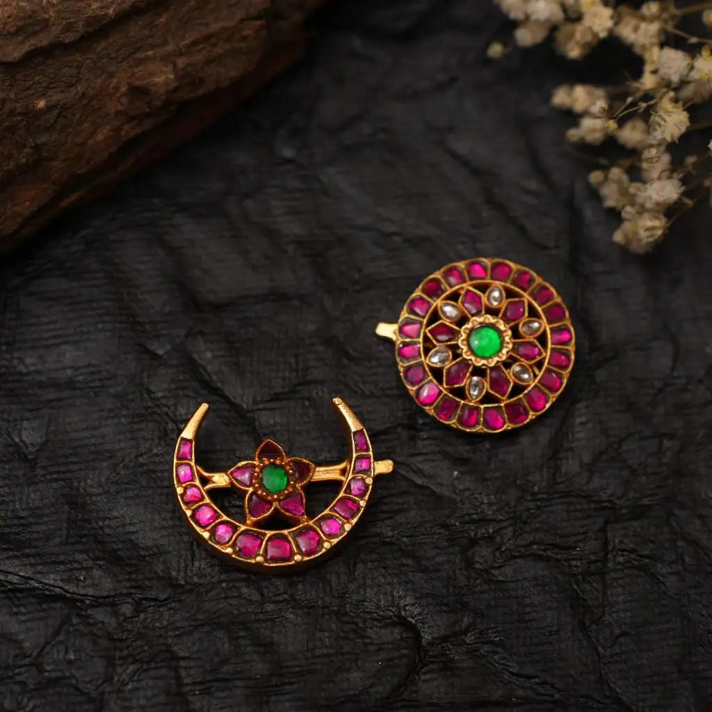 Kavi Sun and Moon Silver Hair Accessory - Nia