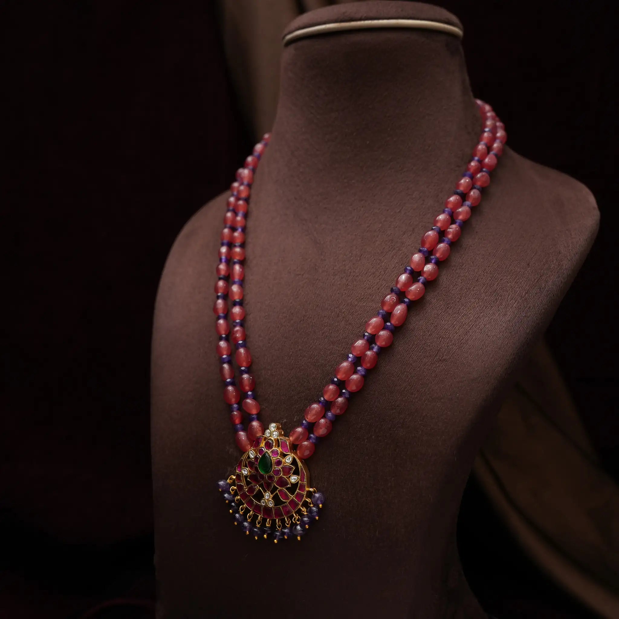 Kavilaya Beaded Necklace - Red