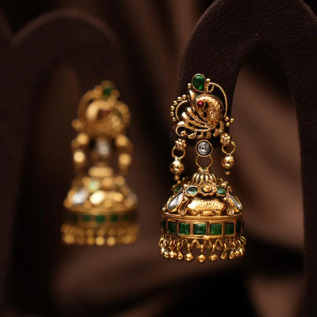 Kavya Antique Nagas Jhumka