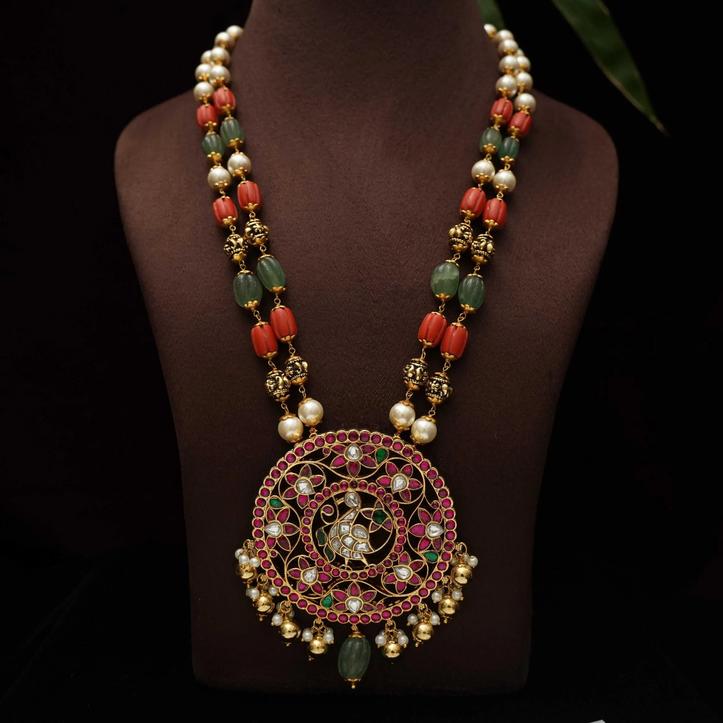 Kavya Polki Beaded Necklace