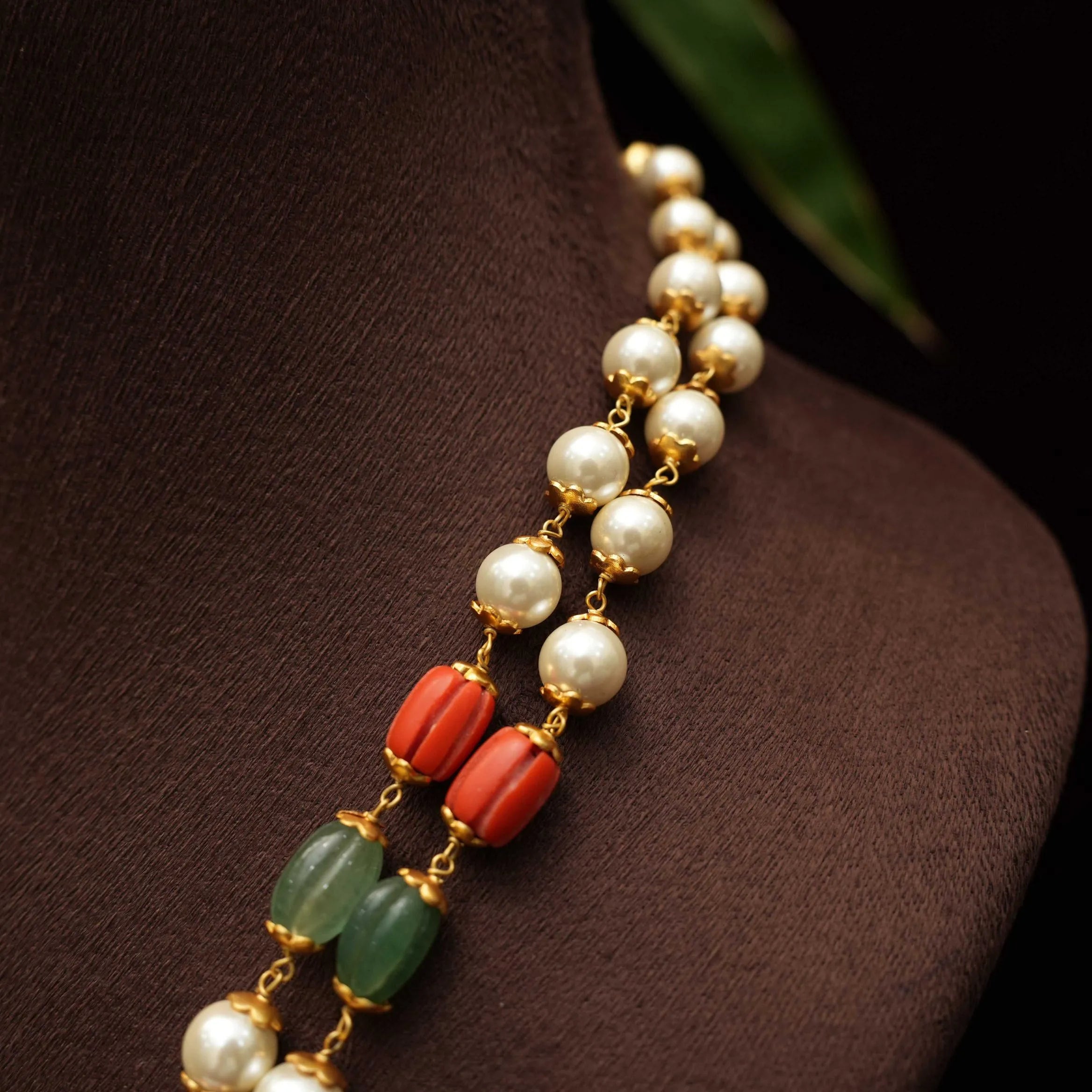 Kavya Polki Beaded Necklace