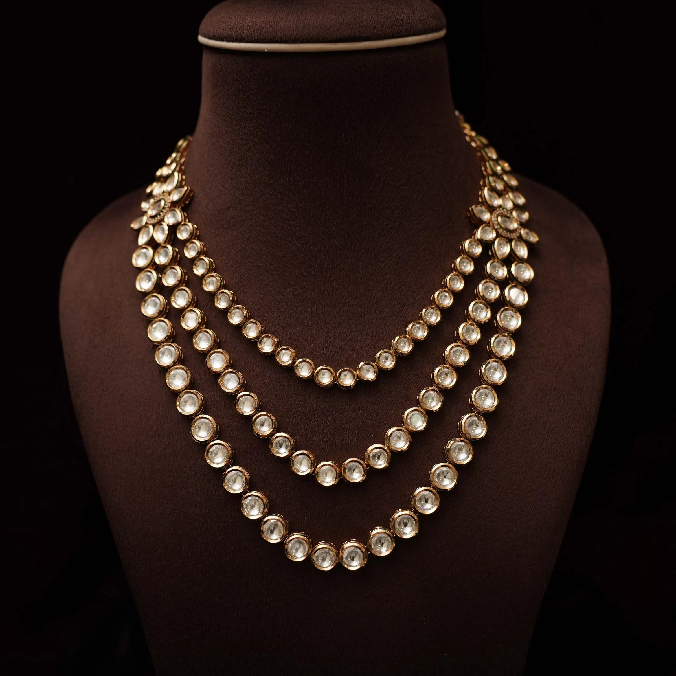 Kayra Layered Kundan Necklace - Rimli Boutique