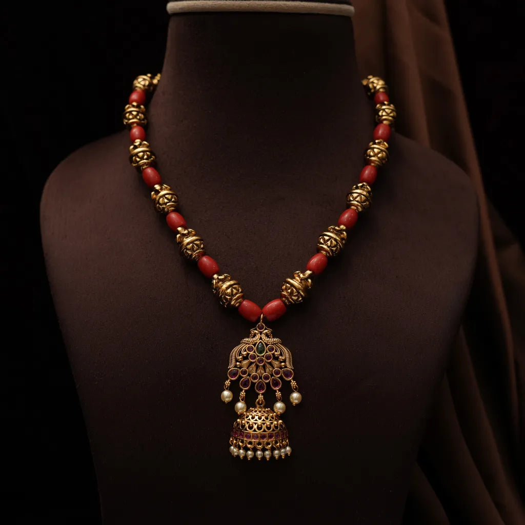 Kiaan Antique Coral Necklace