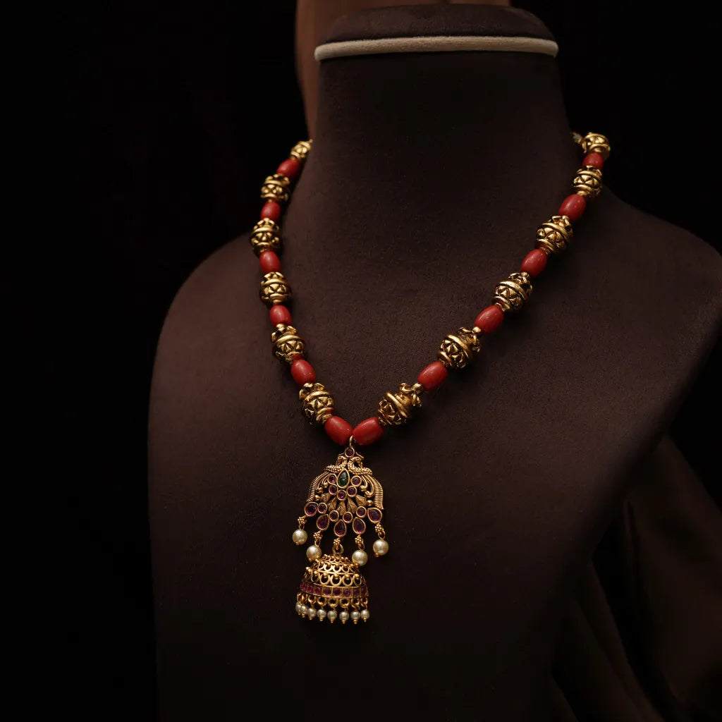 Kiaan Antique Coral Necklace