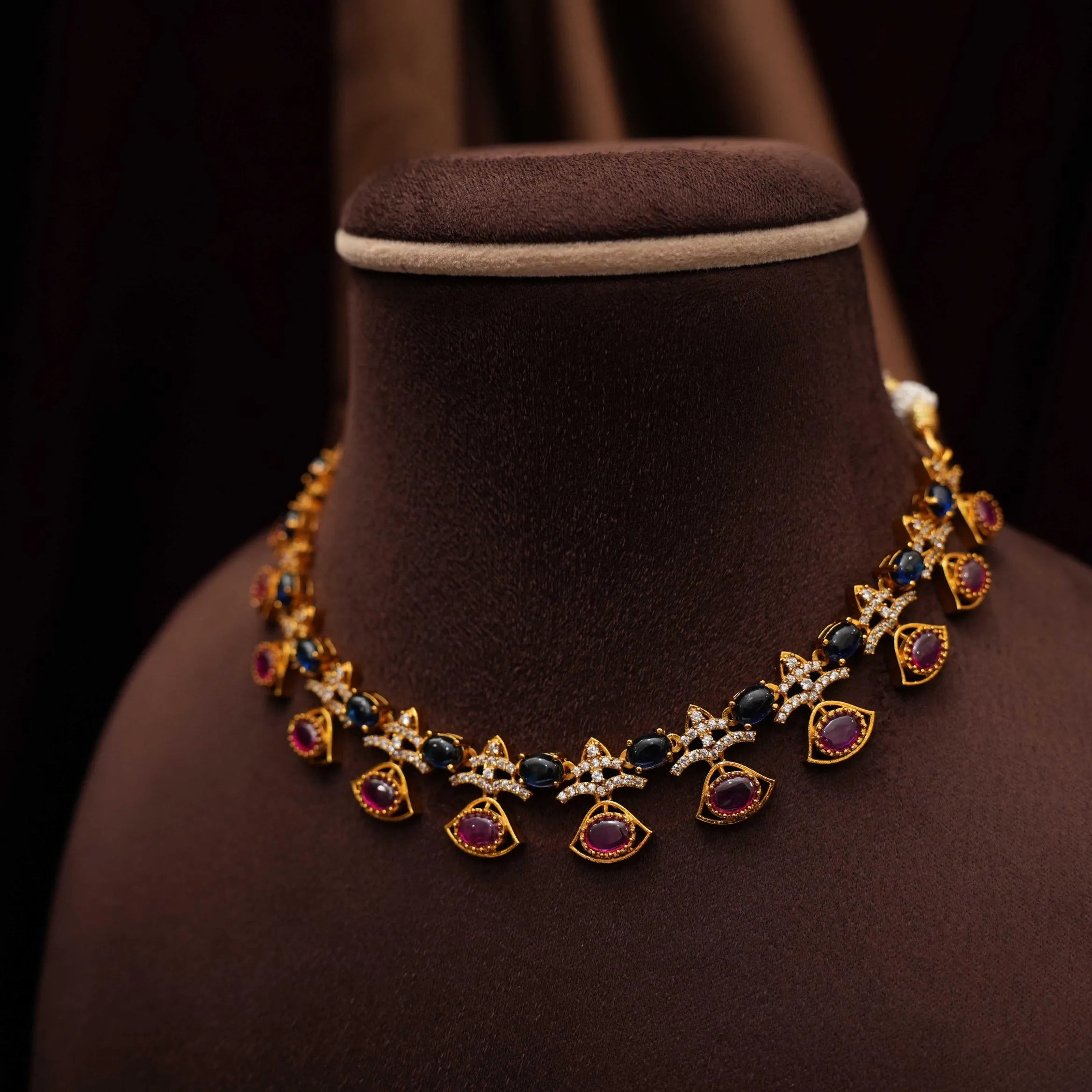 Kiara Antique Choker - Blue