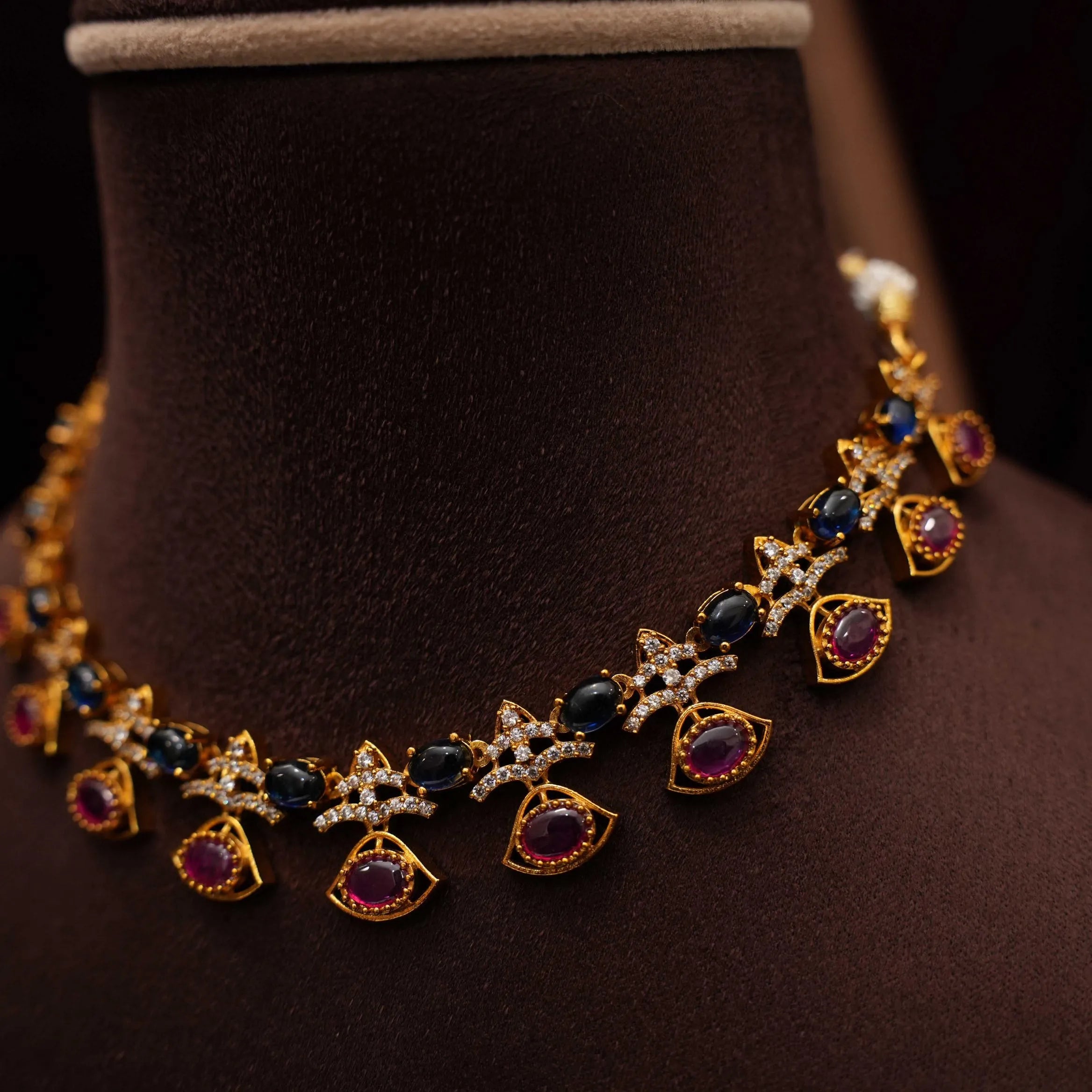 Kiara Antique Choker - Blue