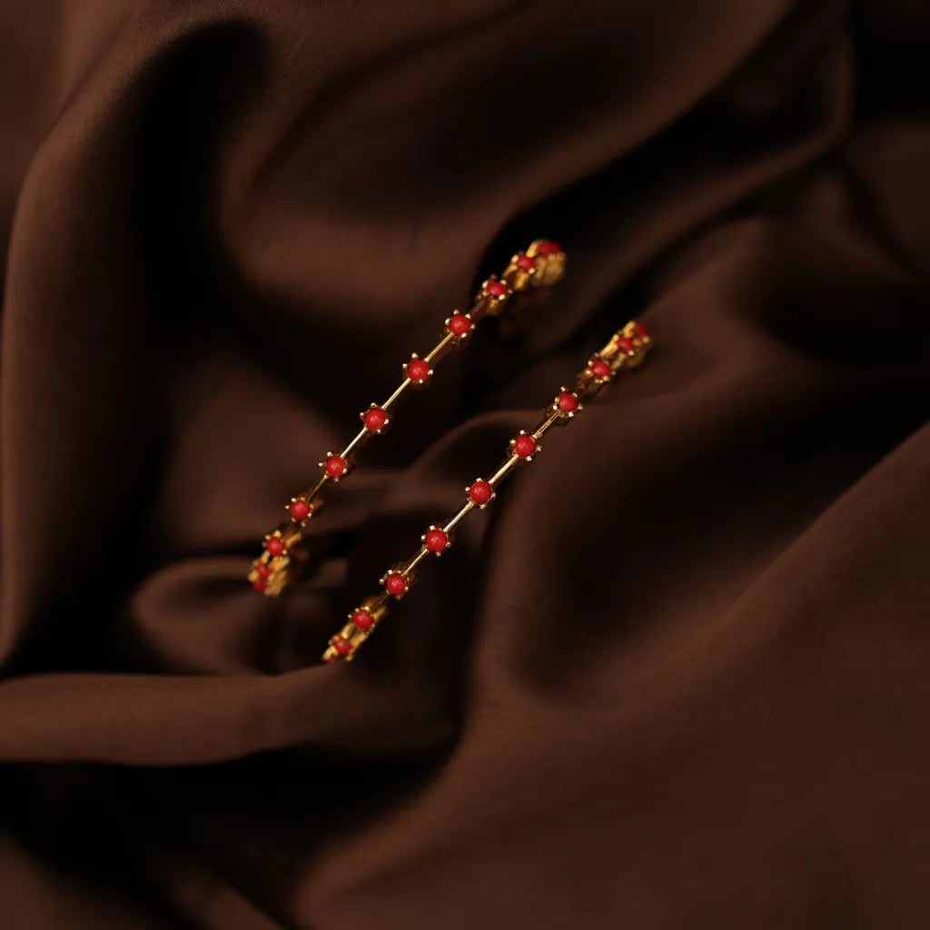 Kiara Antique Coral Bangles