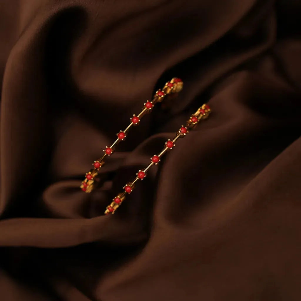 Kiara Antique Coral Bangles