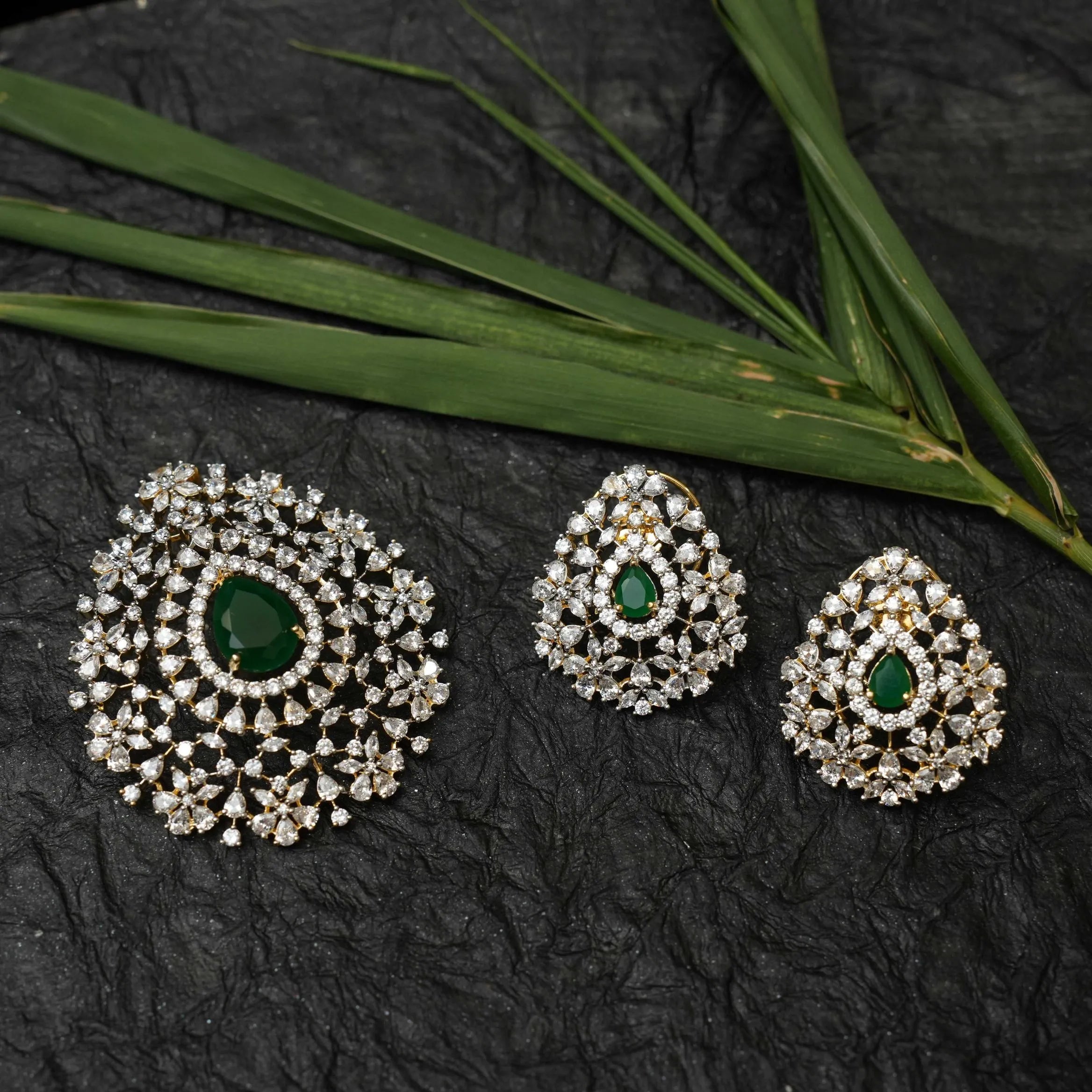 Kripa Zircon Pendant - Green