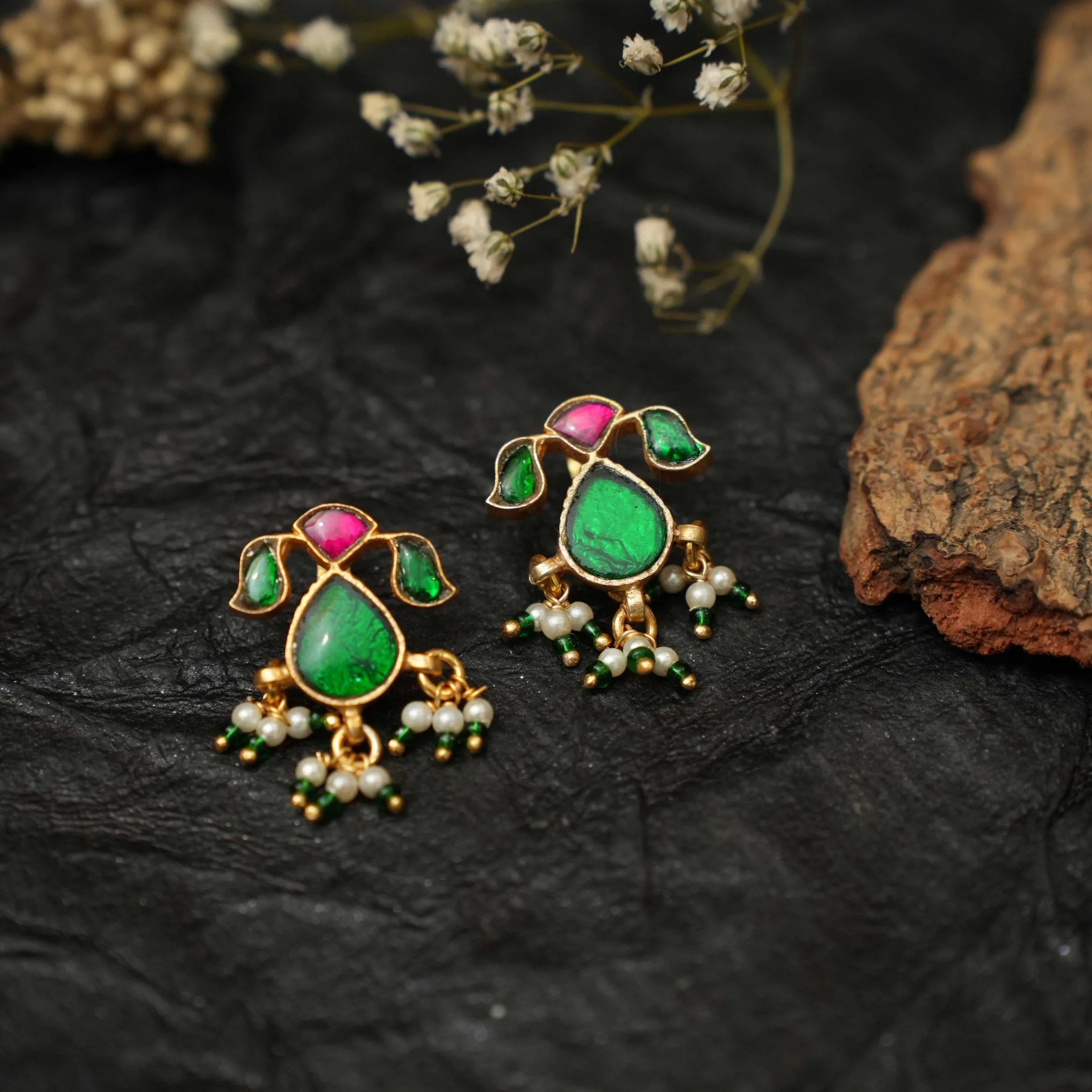 Kriti Silver Bugadi Earrings