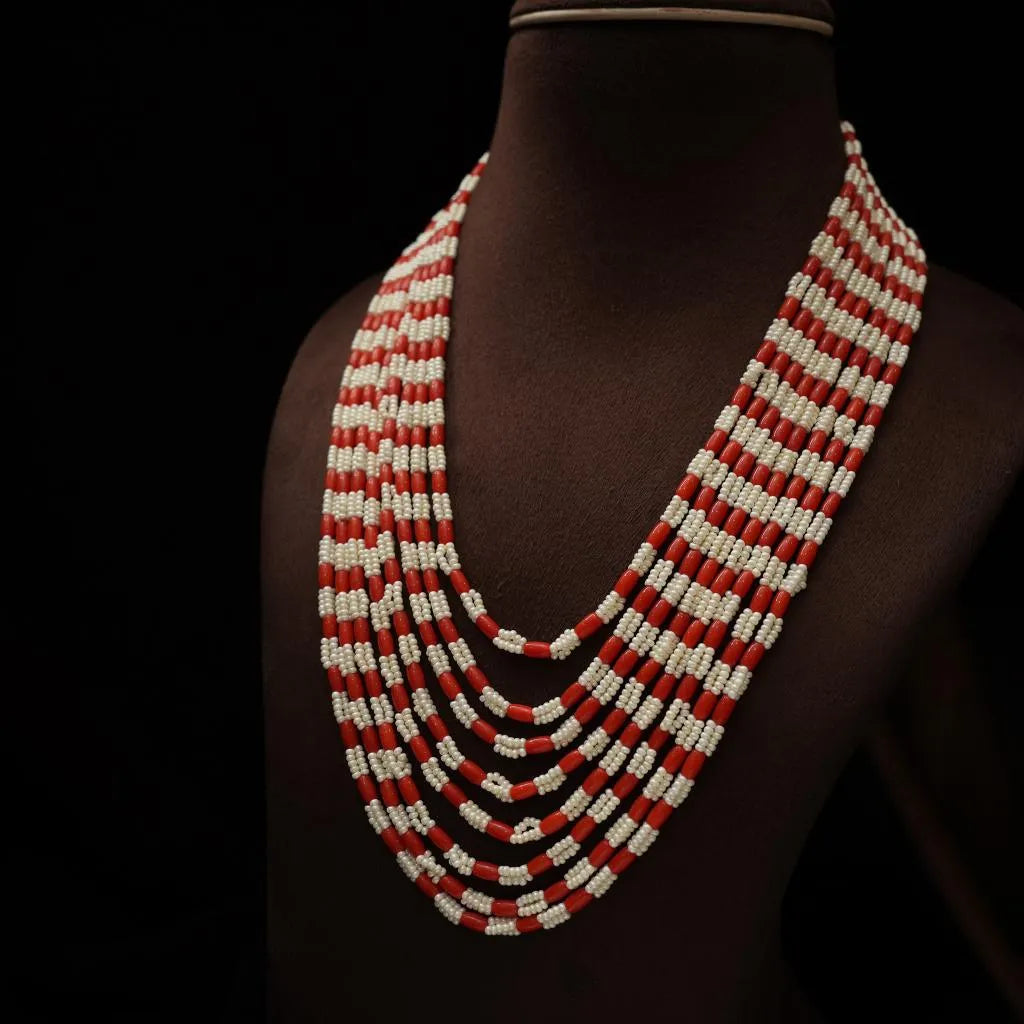 Krupa Beaded Coral Necklace