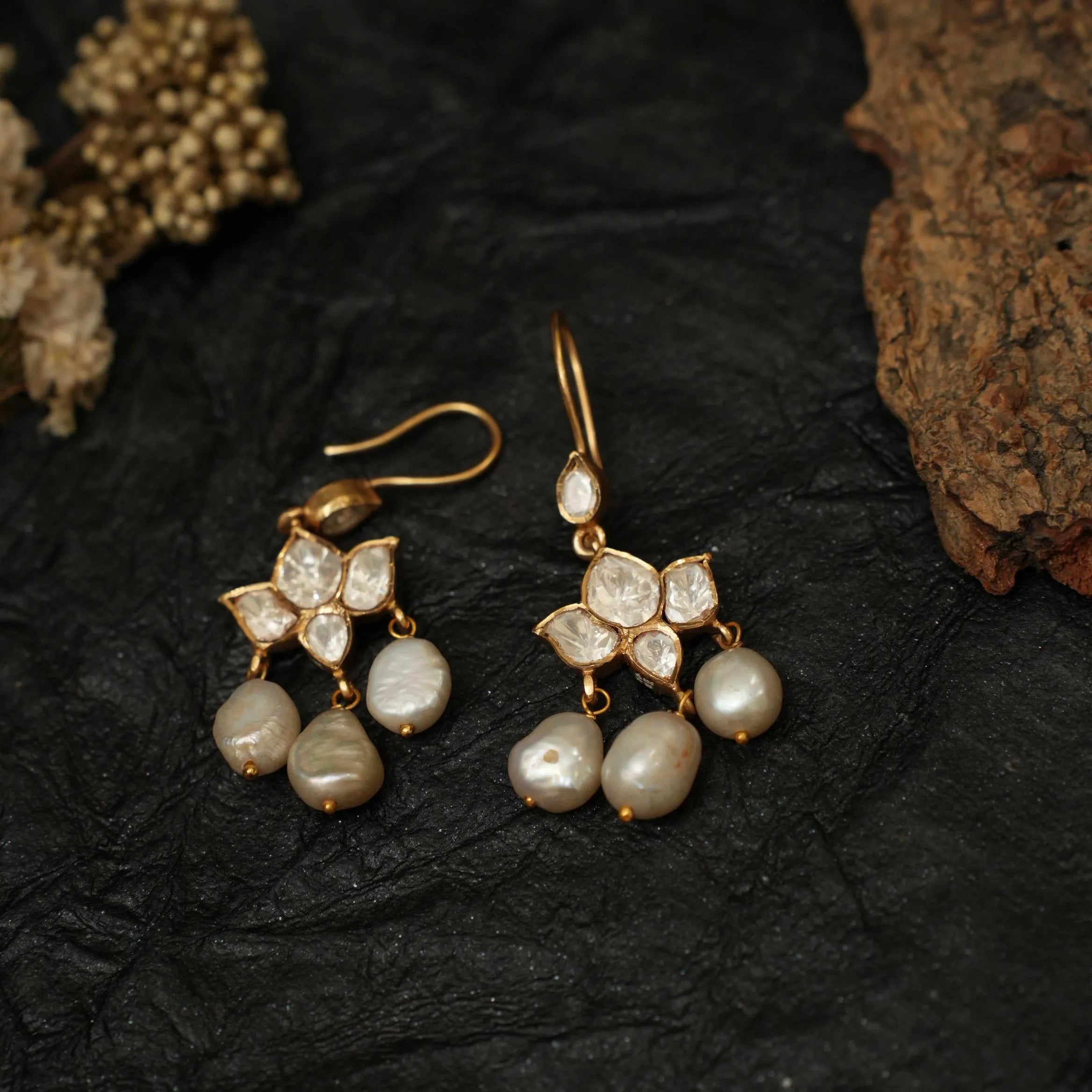 Kshirija Silver Hoop Earrings