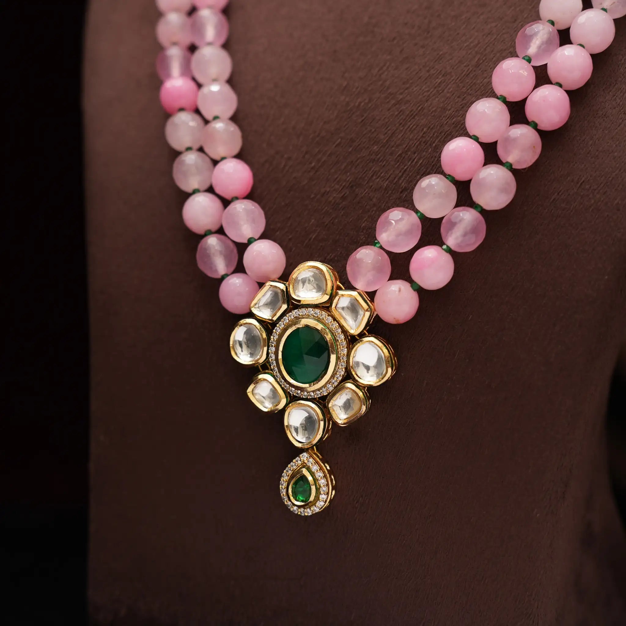 Kshirja Beaded Kundan Necklace