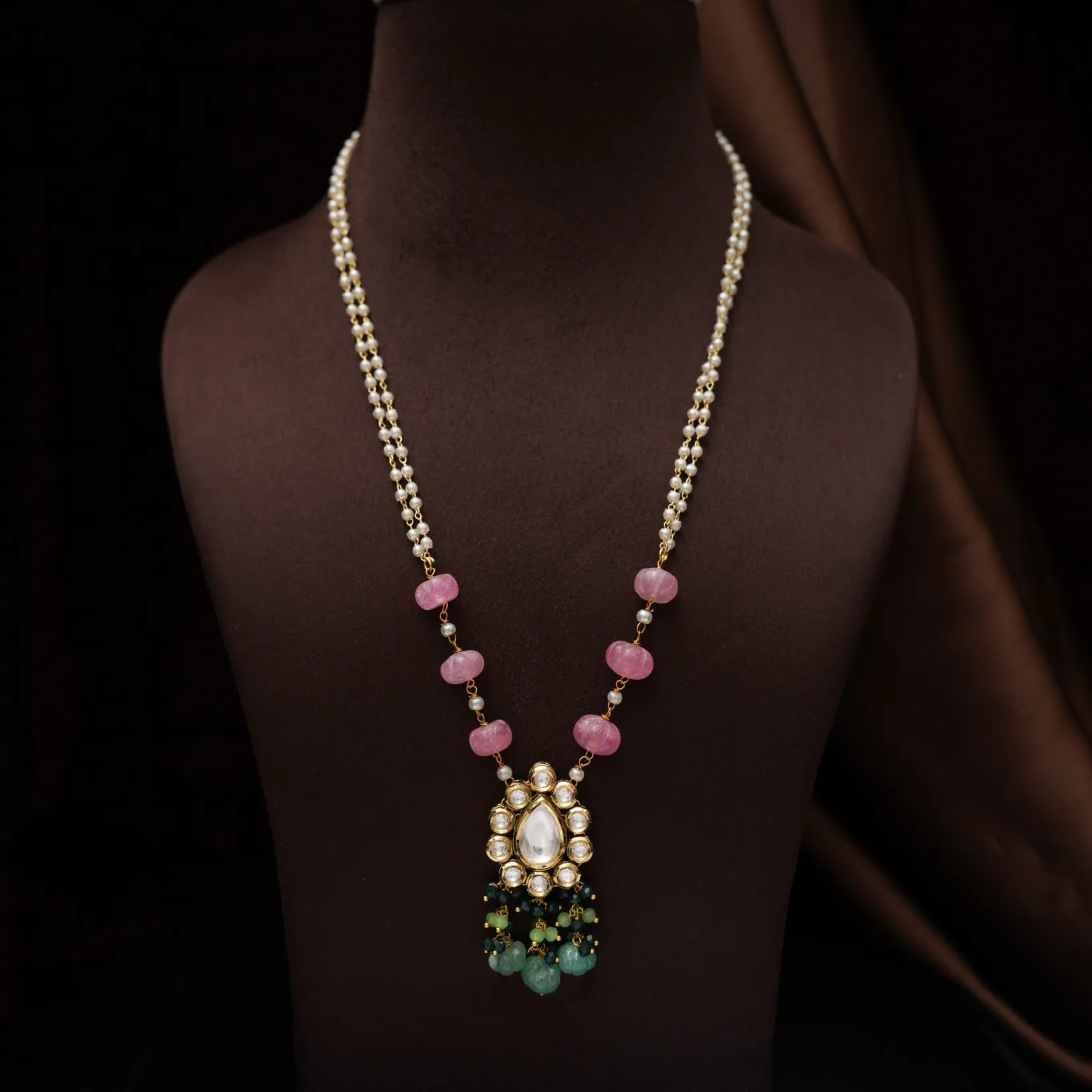 Kunala Kundan Pearl Necklace