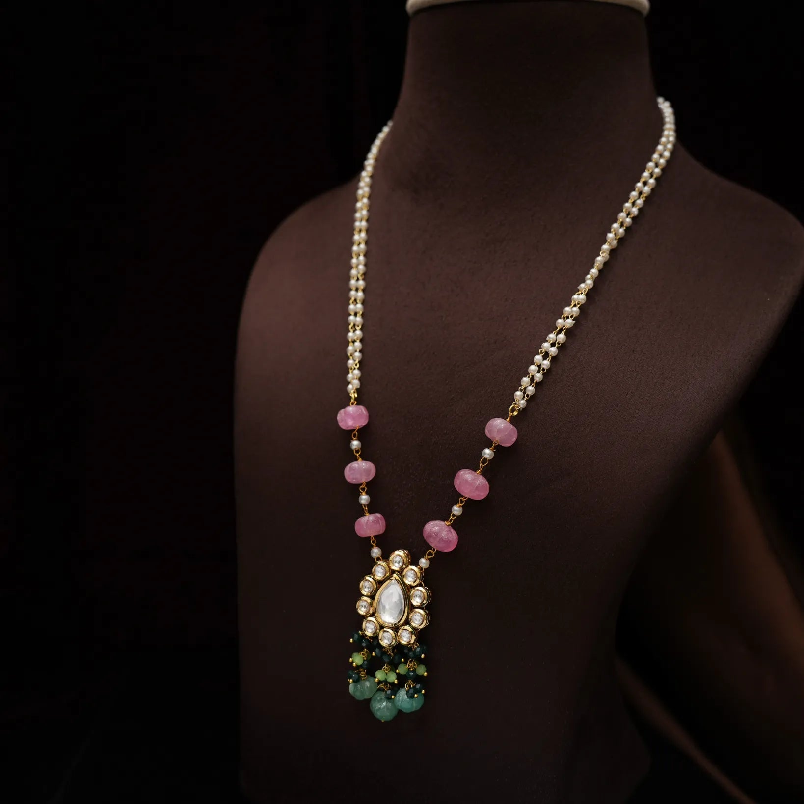 Kunala Kundan Pearl Necklace