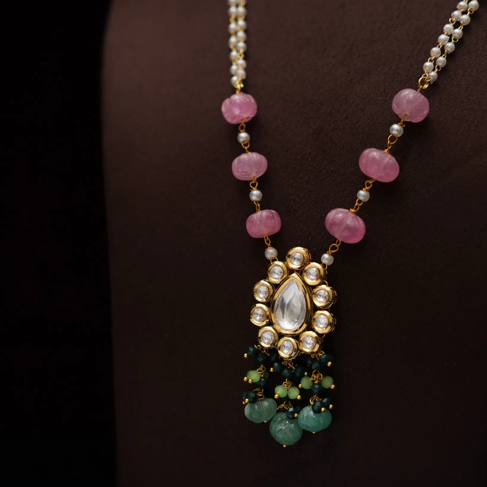 Kunala Kundan Pearl Necklace