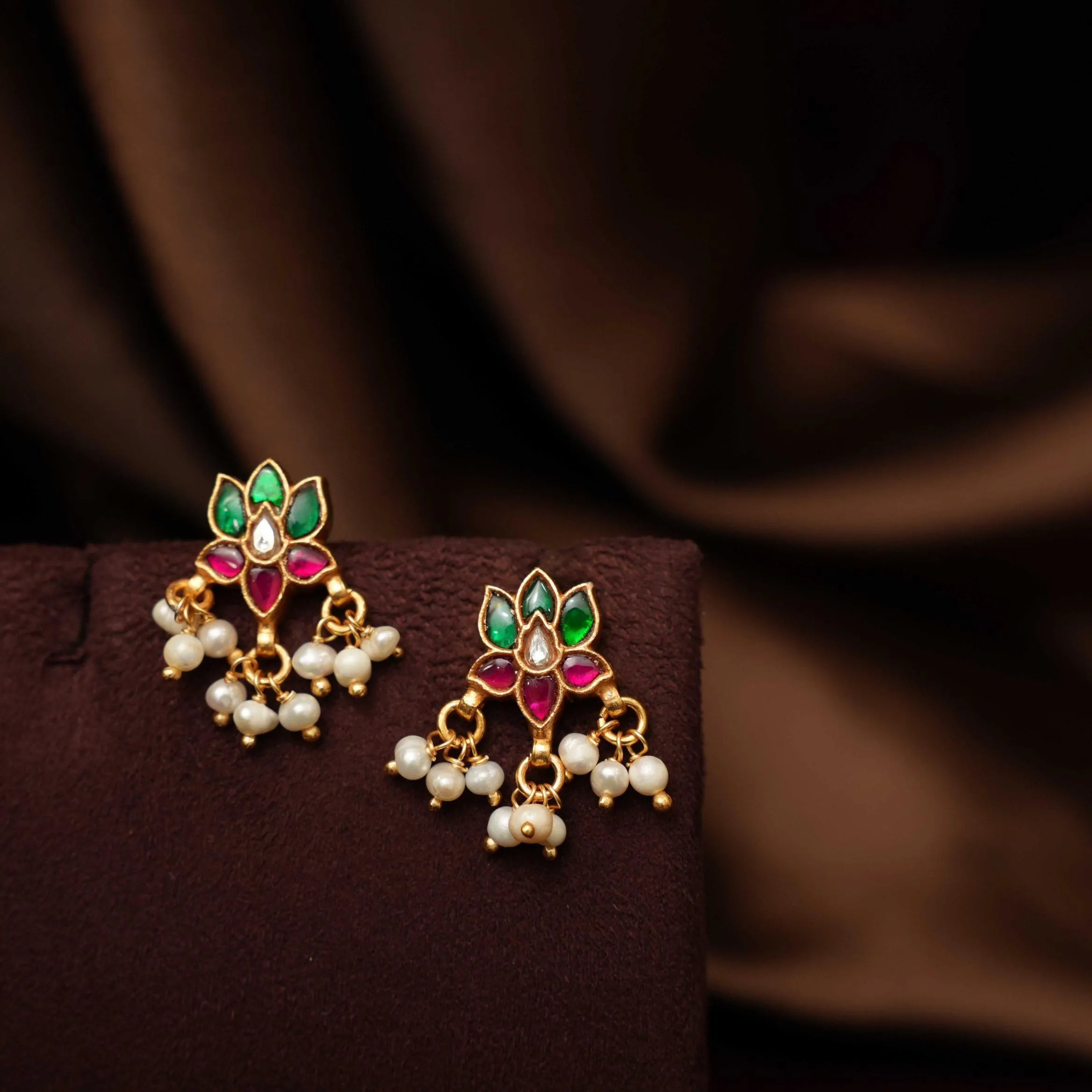 Lajja Silver Earrings - Multicolor