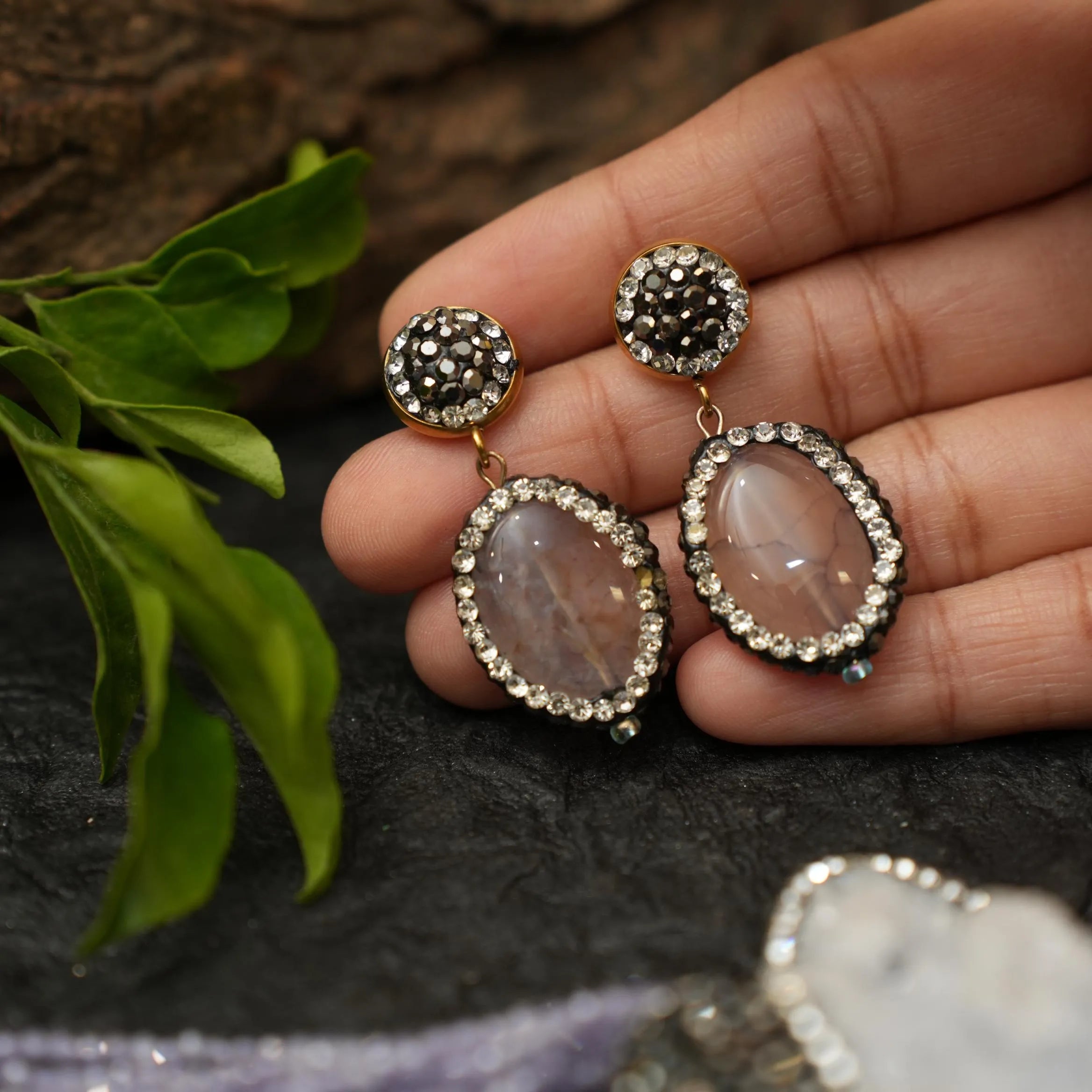 Sitara Lavender Fusion Necklace Set