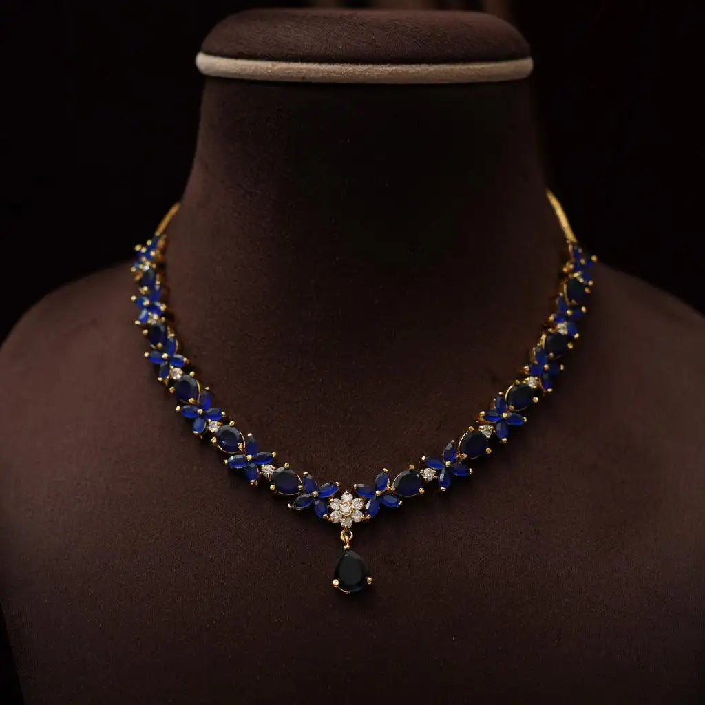 Lavini Blue Zircon Necklace