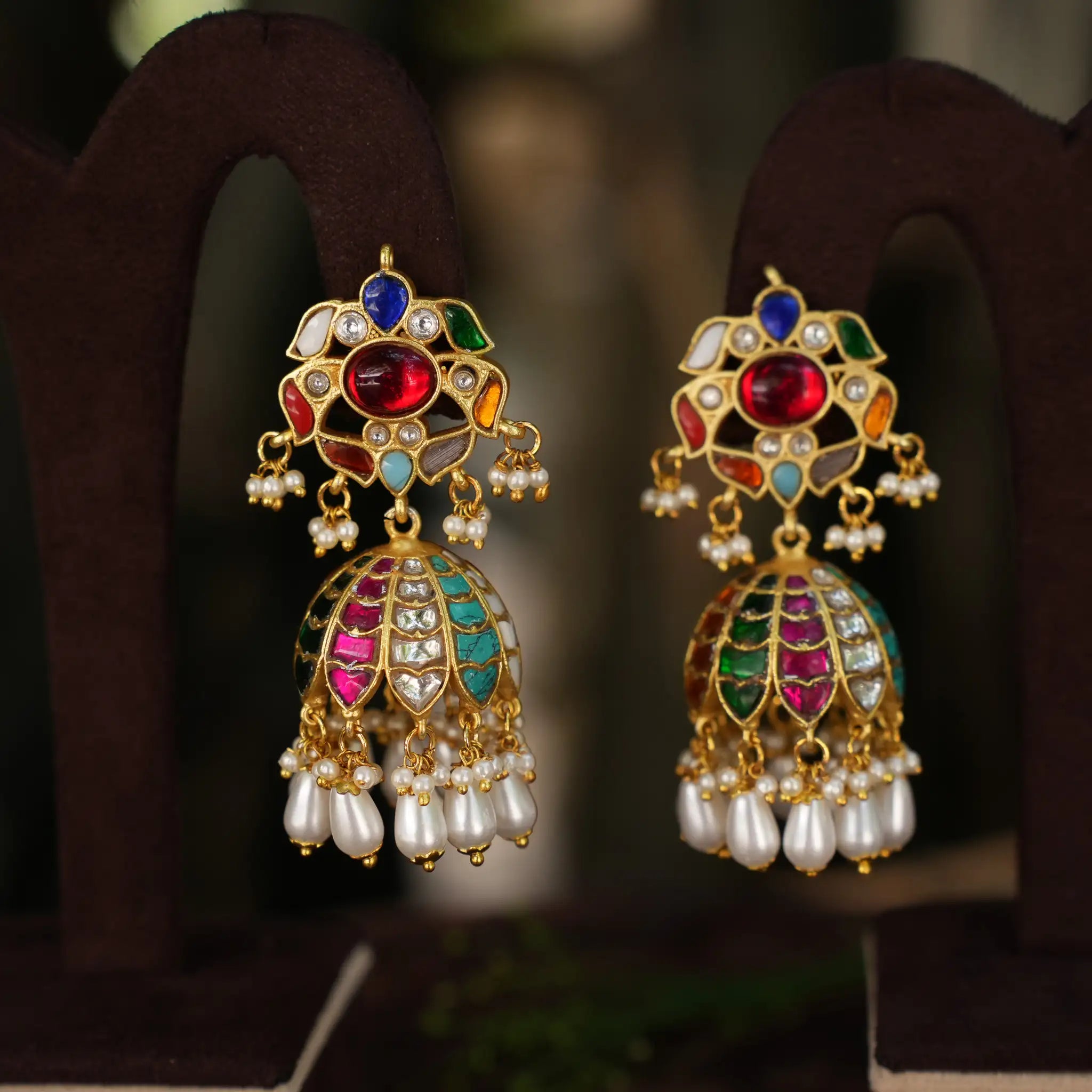 Lavini Polki Jhumka Earrings