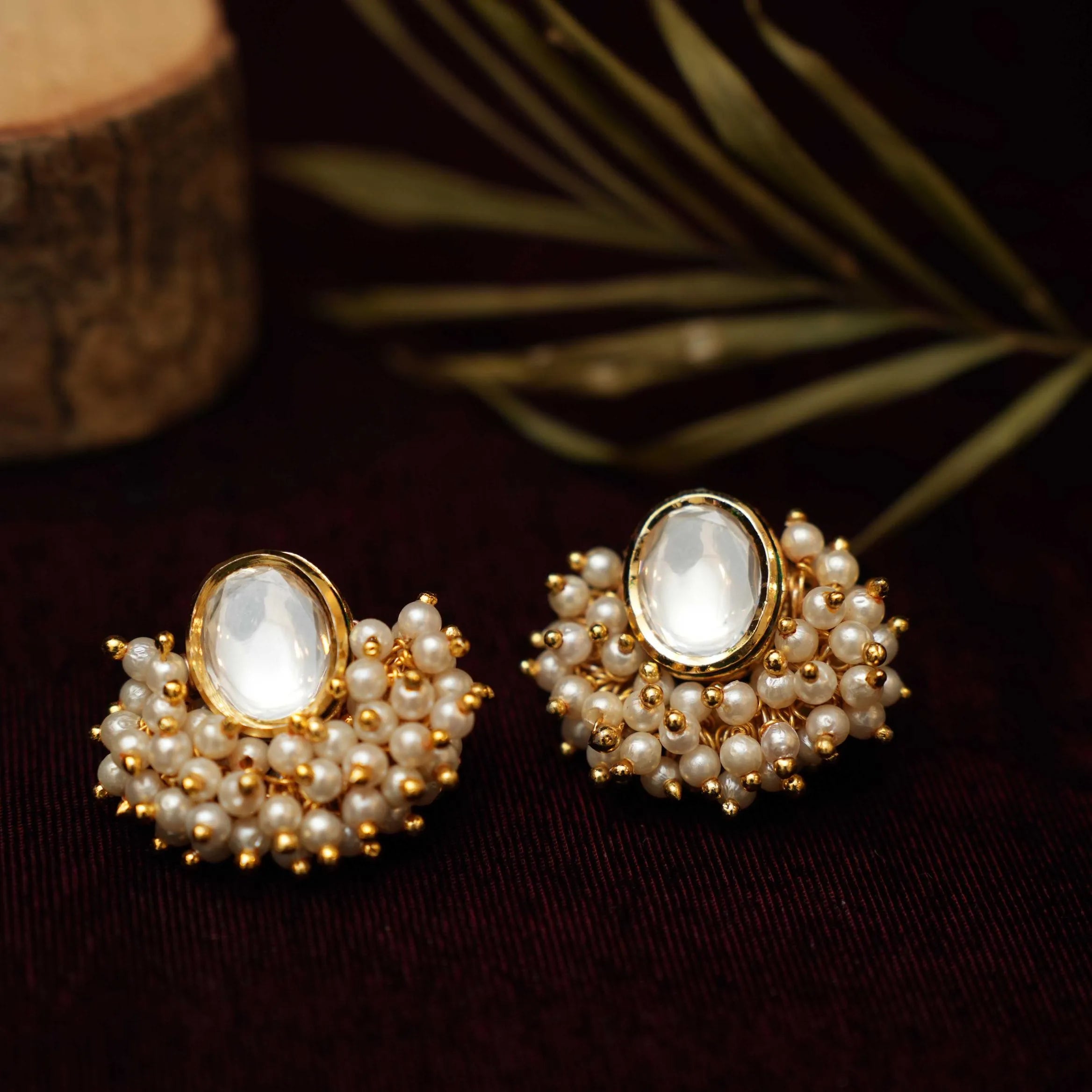 Laxmi Kundan Earrings - Rimli Boutique