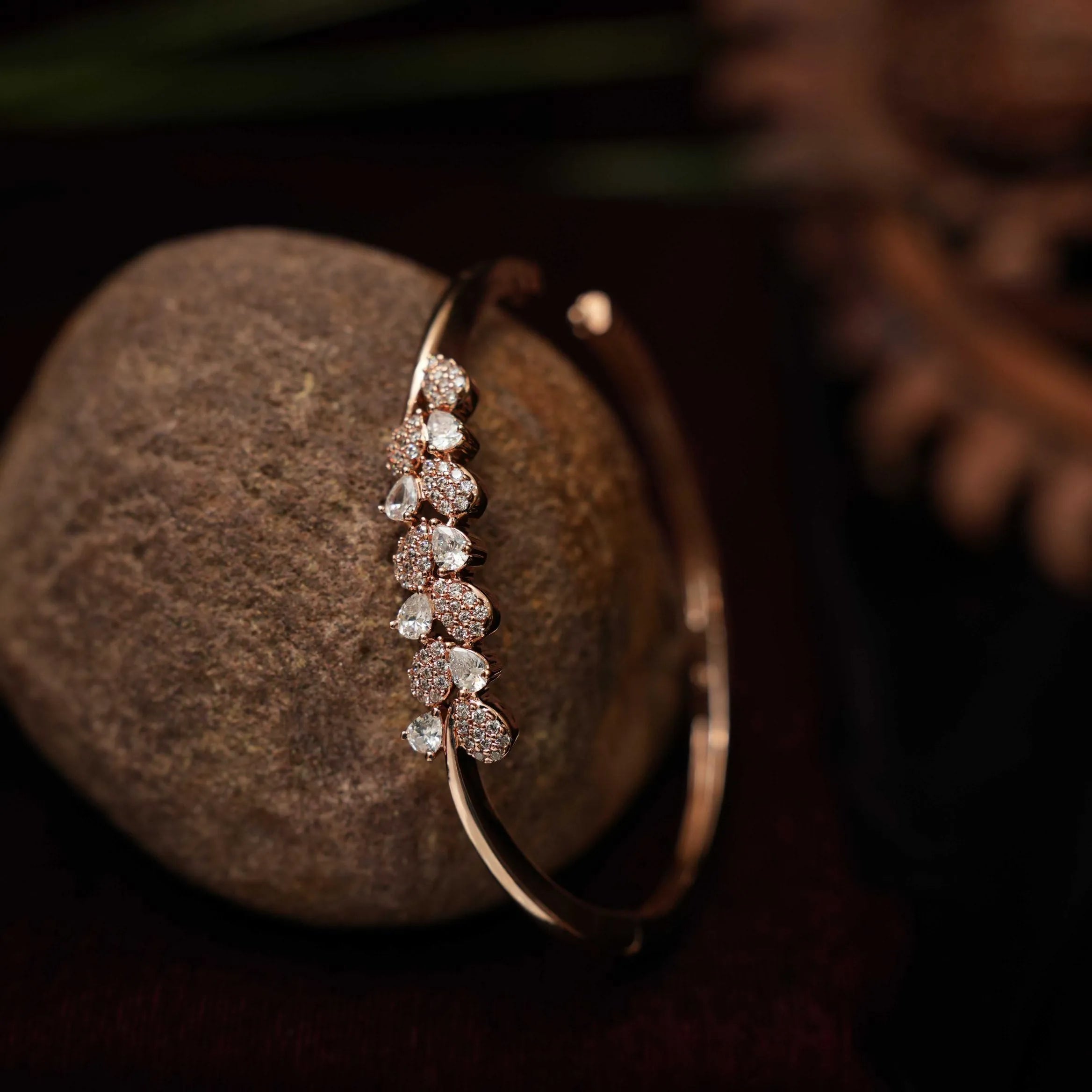 Leena Zircon Bracelet - Rose Gold