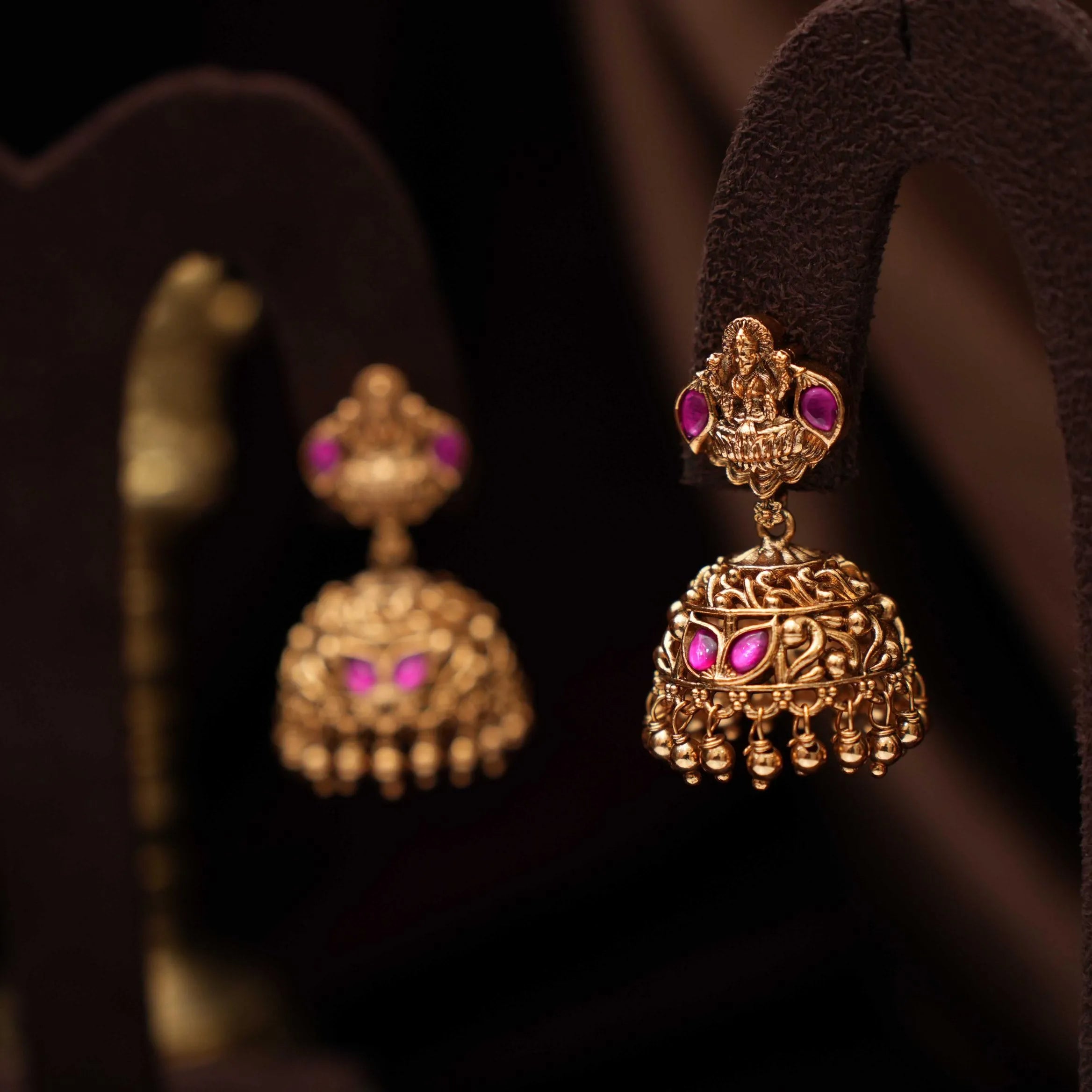 Lehan Antique Jhumka Earrings
