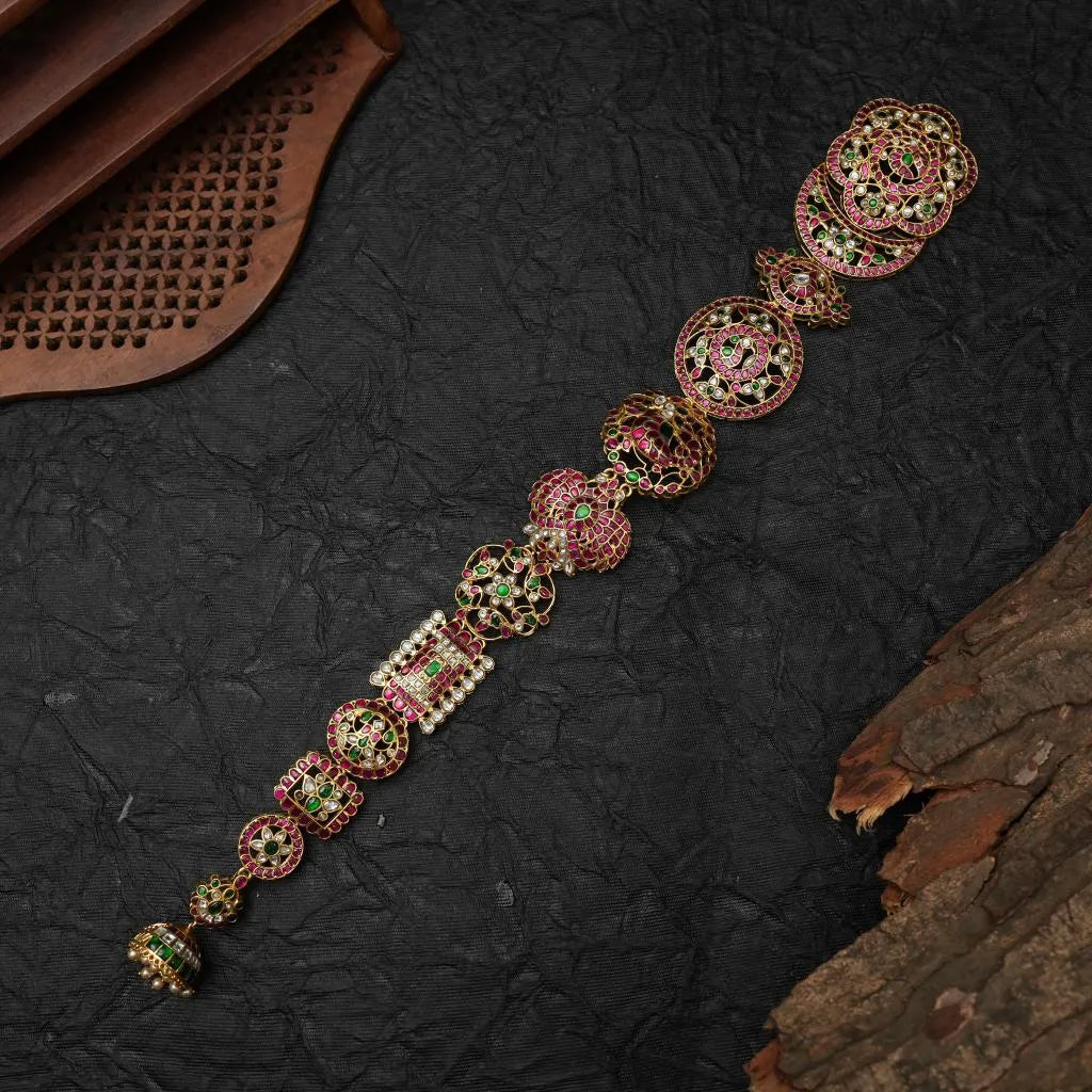 Leilani Polki Jada Billai/ Hair Brooch