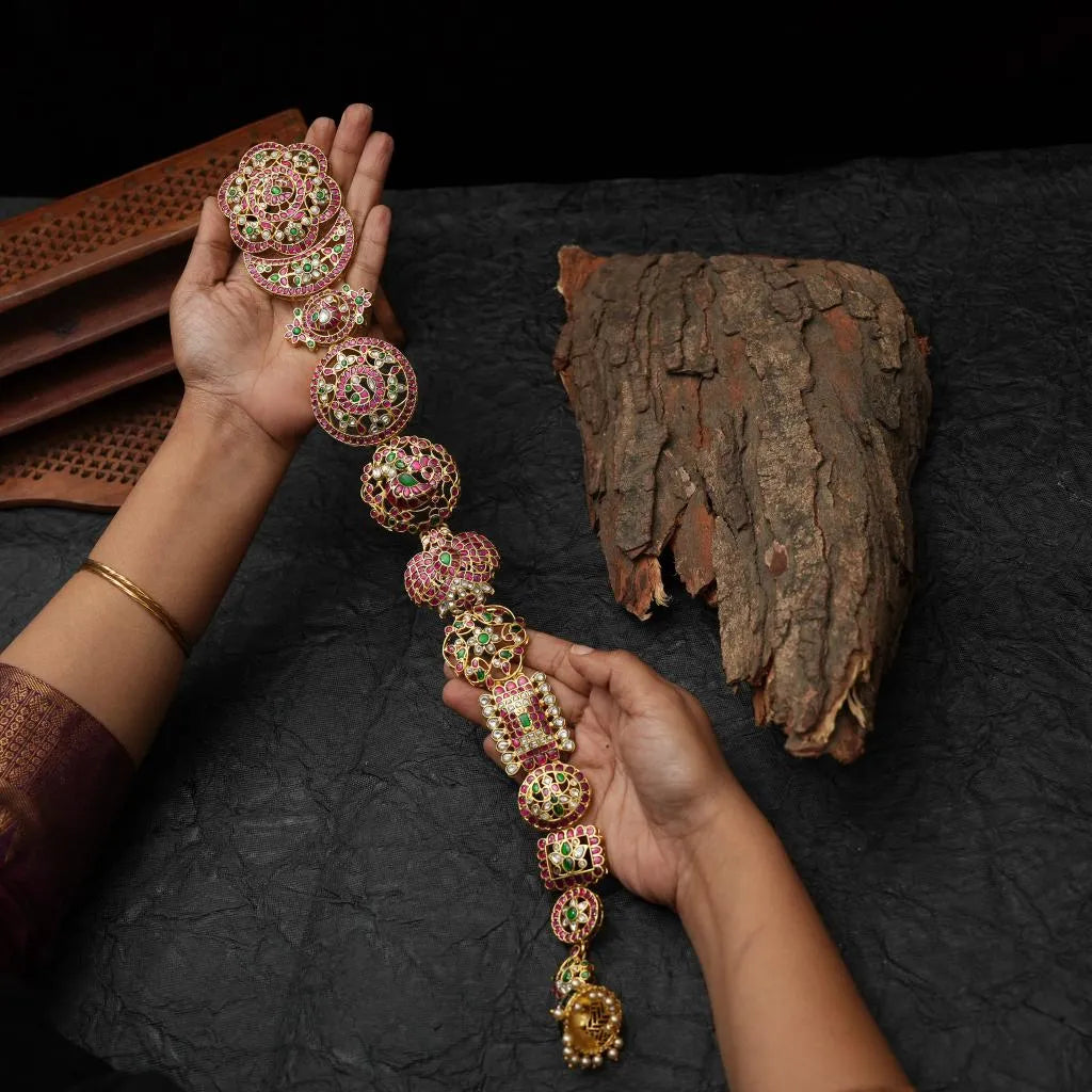 Leilani Polki Jada Billai/ Hair Brooch