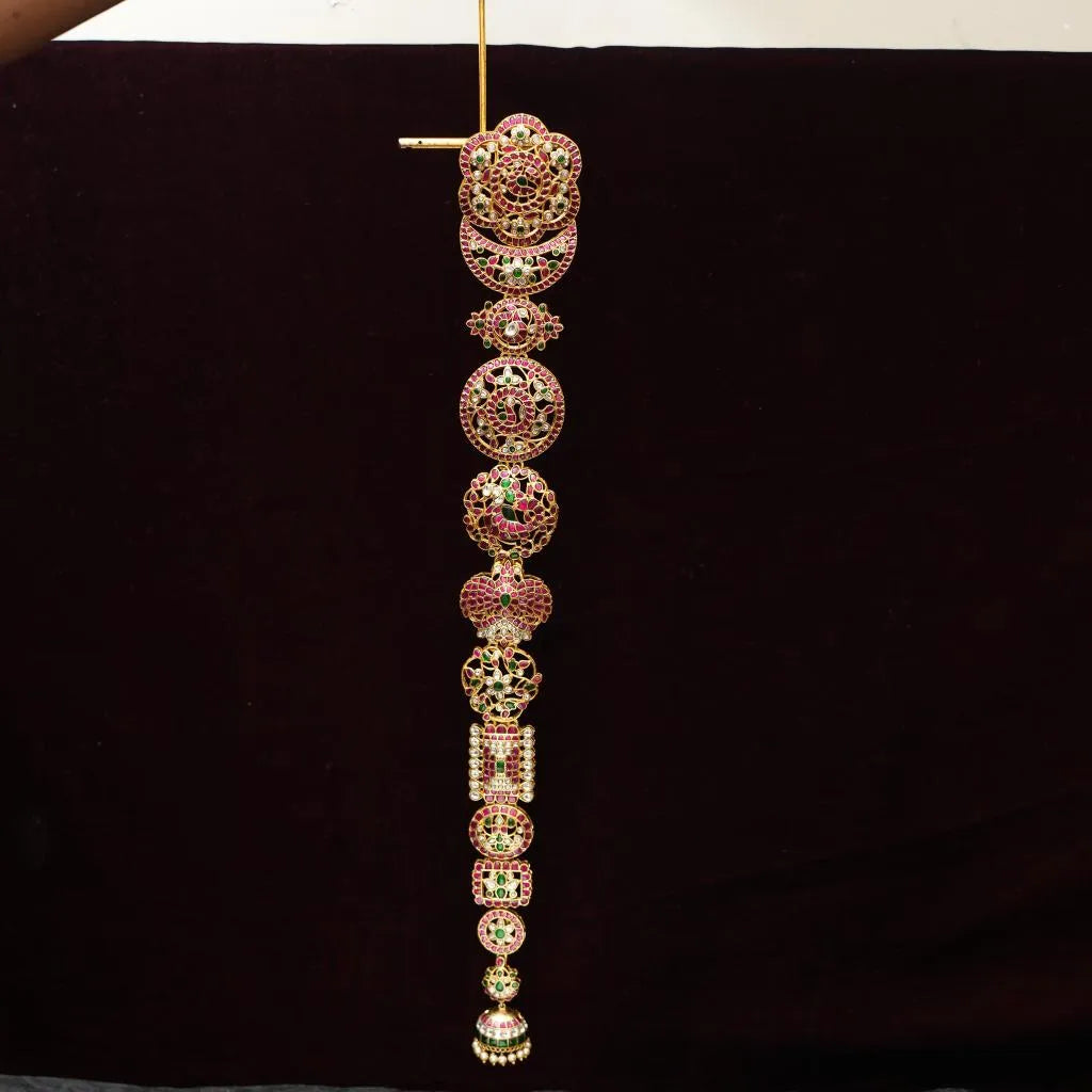 Leilani Polki Jada Billai/ Hair Brooch