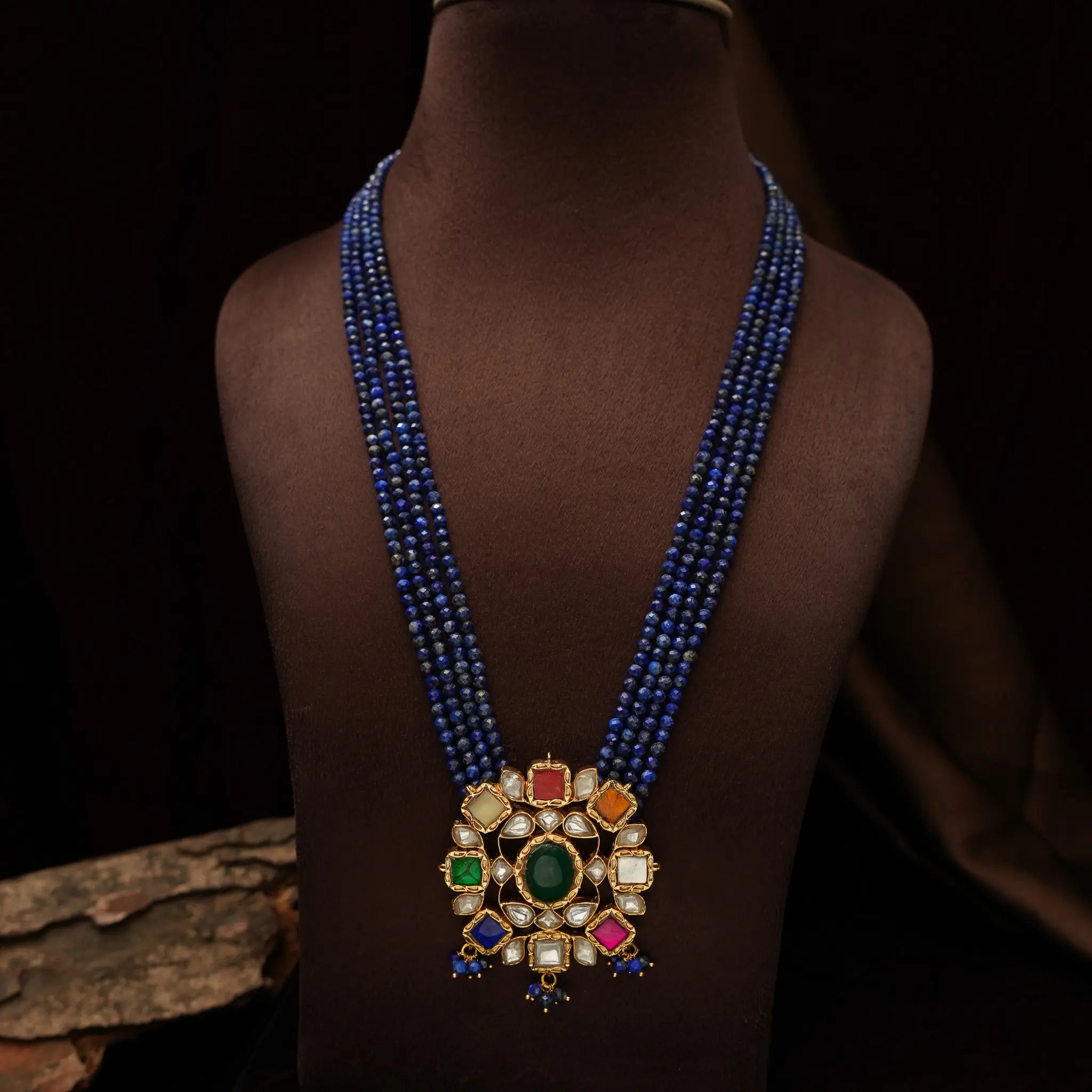 Lekha Beaded Polki Necklace