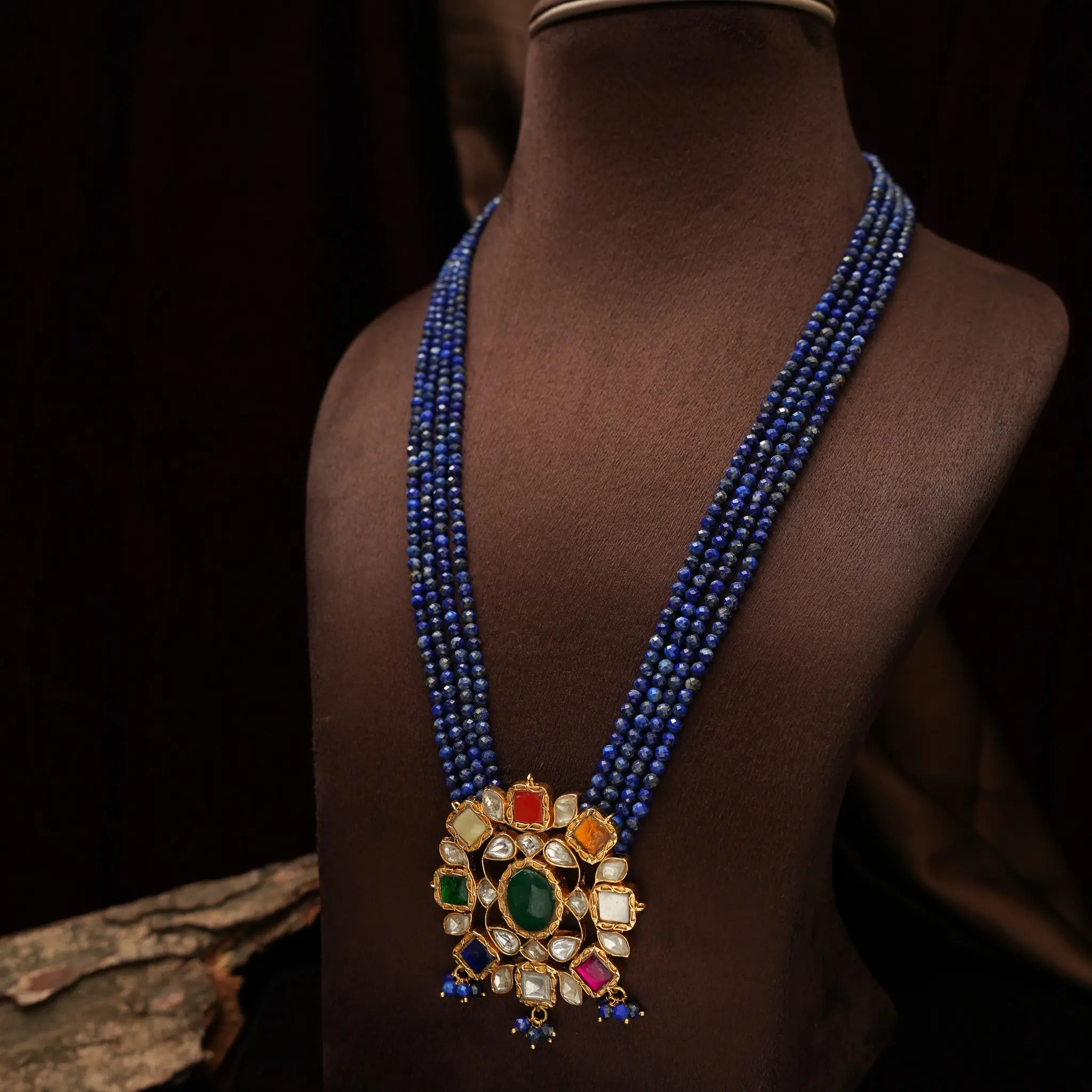 Lekha Beaded Polki Necklace