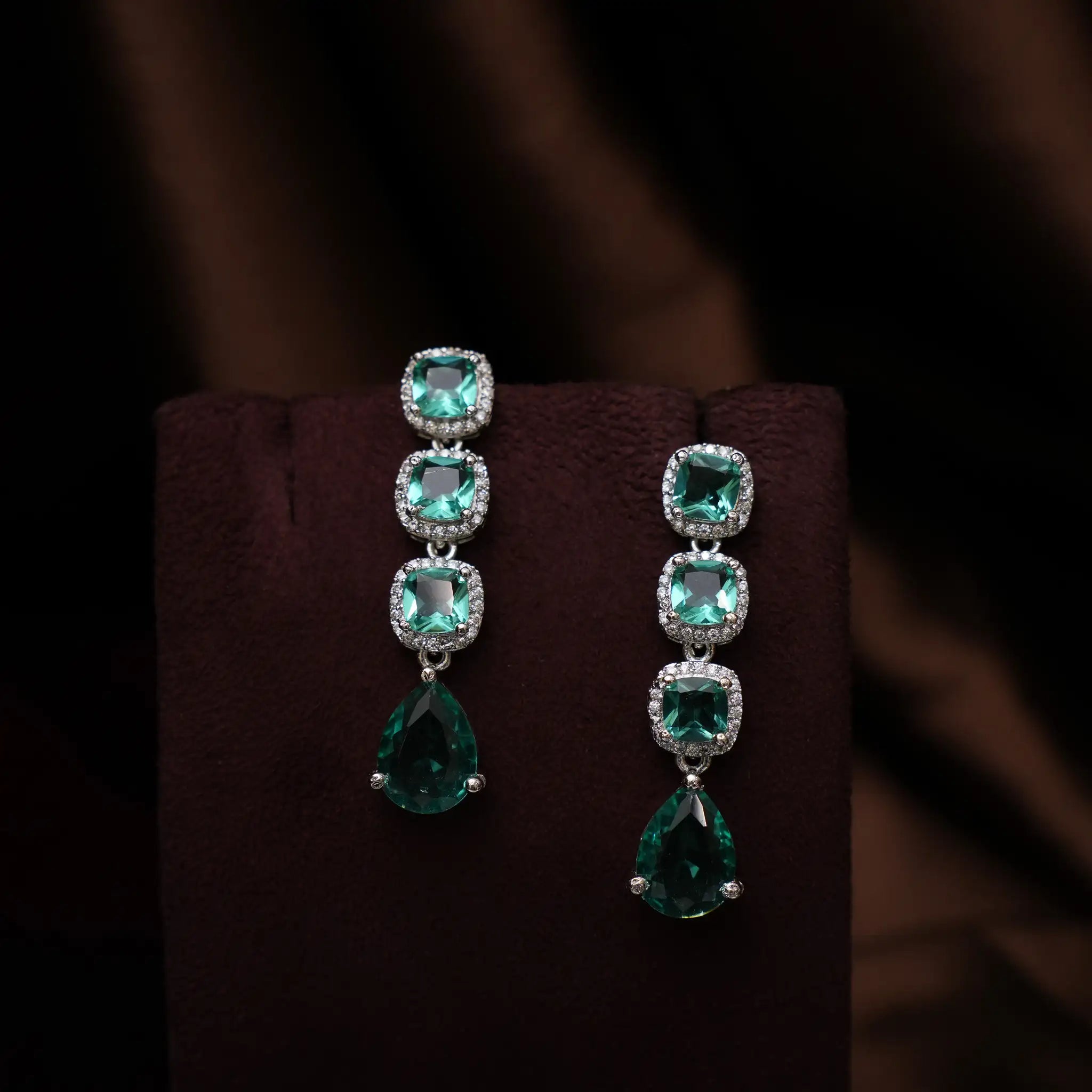 Libni Zircon Necklace - Green
