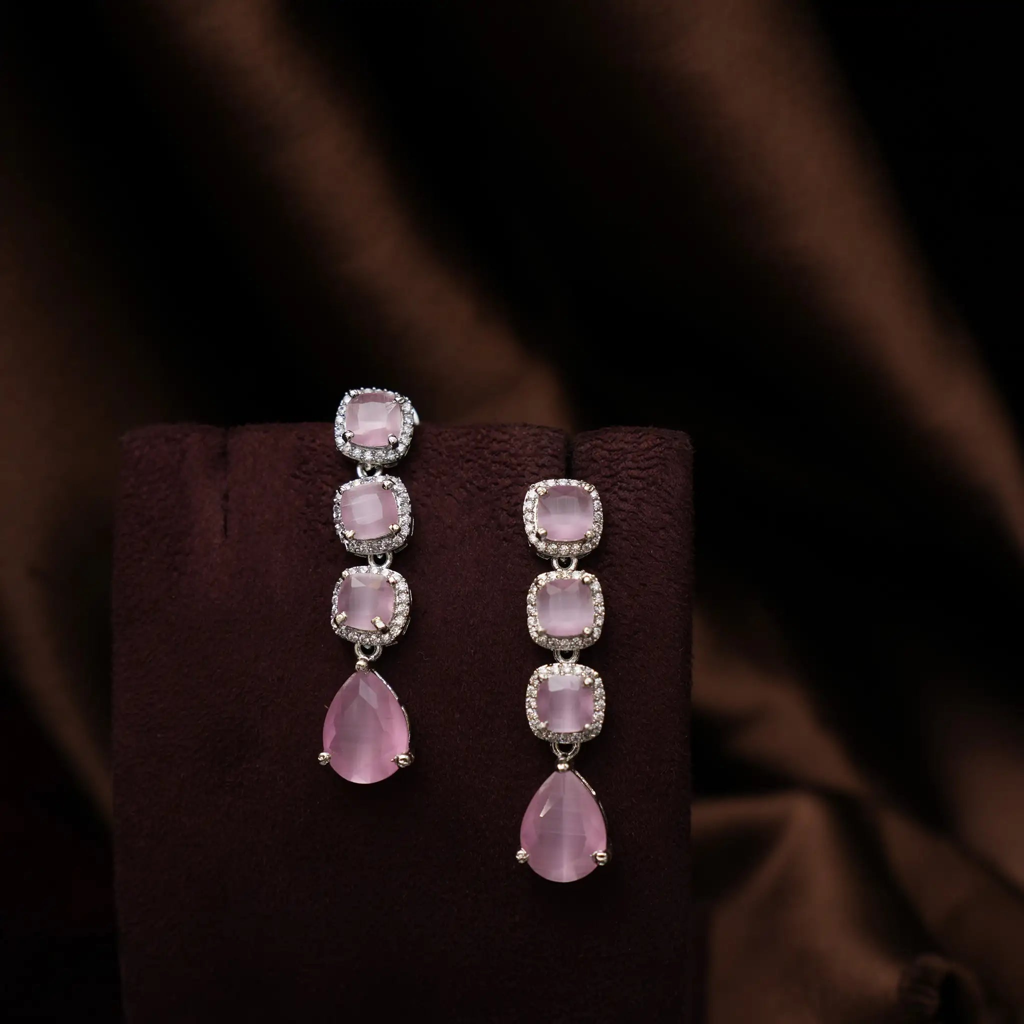 Libni Zircon Necklace - Pastel Pink