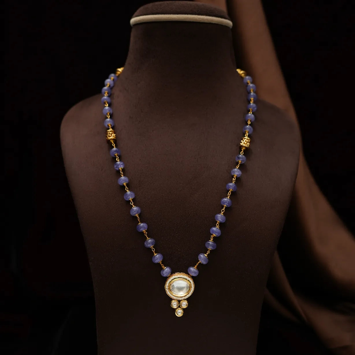 Lilliana Beaded Necklace - Blue