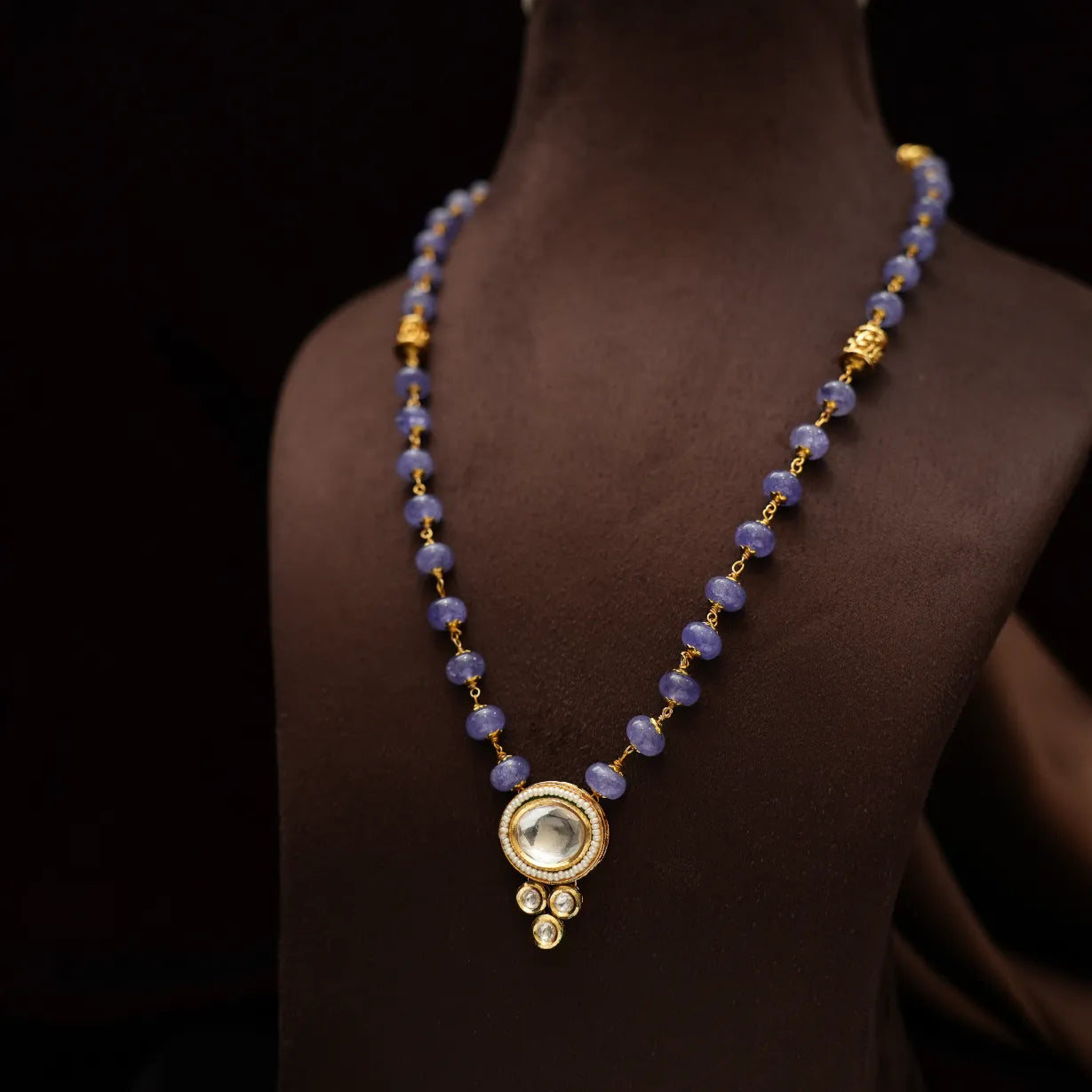 Lilliana Beaded Necklace - Blue