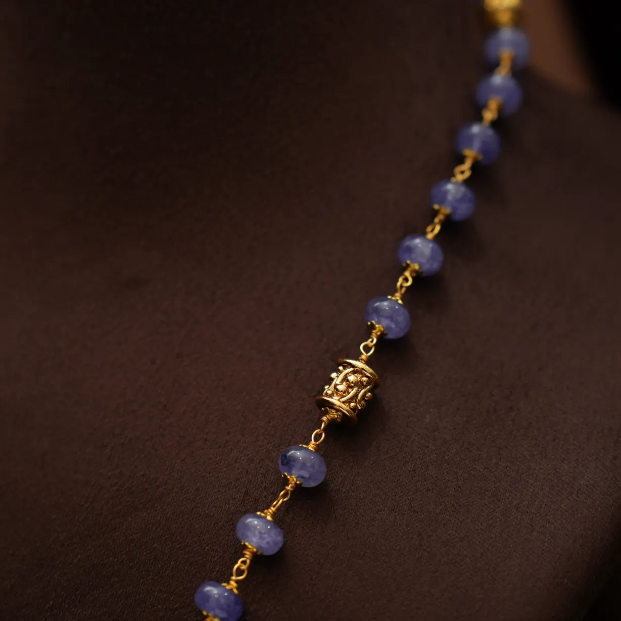 Lilliana Beaded Necklace - Blue