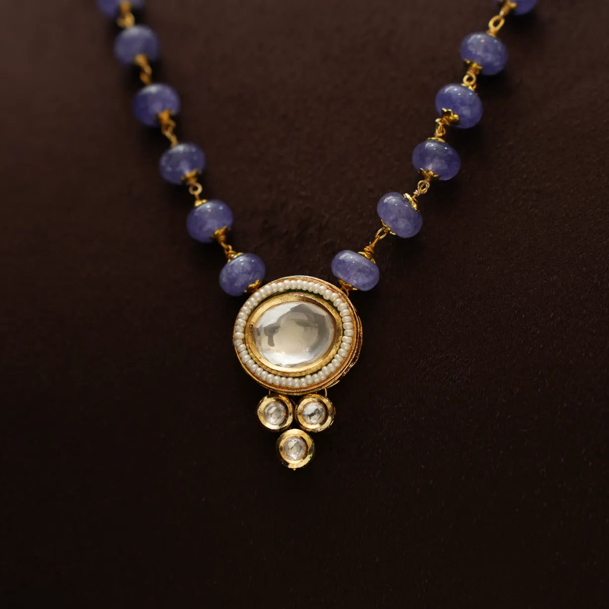Lilliana Beaded Necklace - Blue