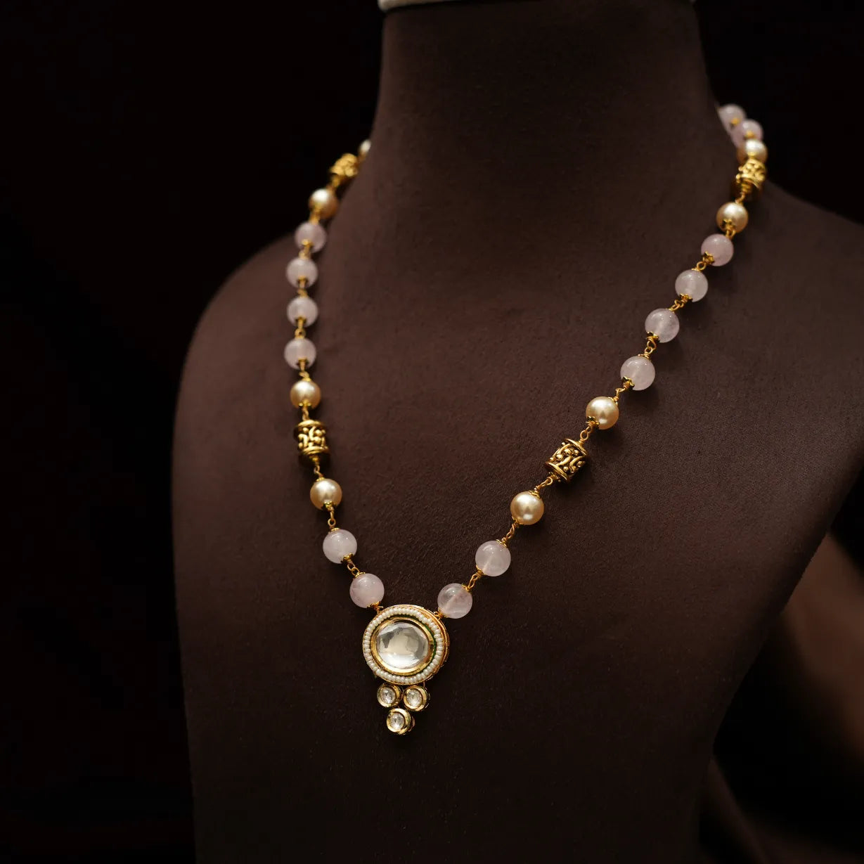 Lilliana Beaded Necklace - Pink